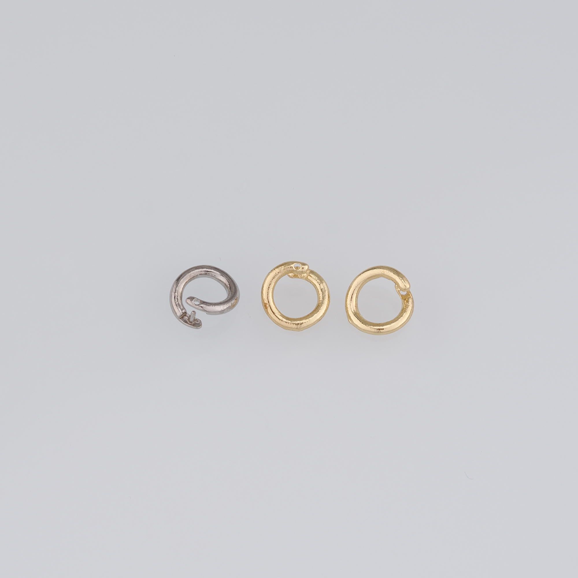20pcs 18K Gold Filled Jump Rings,Dainty O Shaped Open Jump Rings Bulk,Gold Split Rings for DIY Jewelry Making Supply Findings