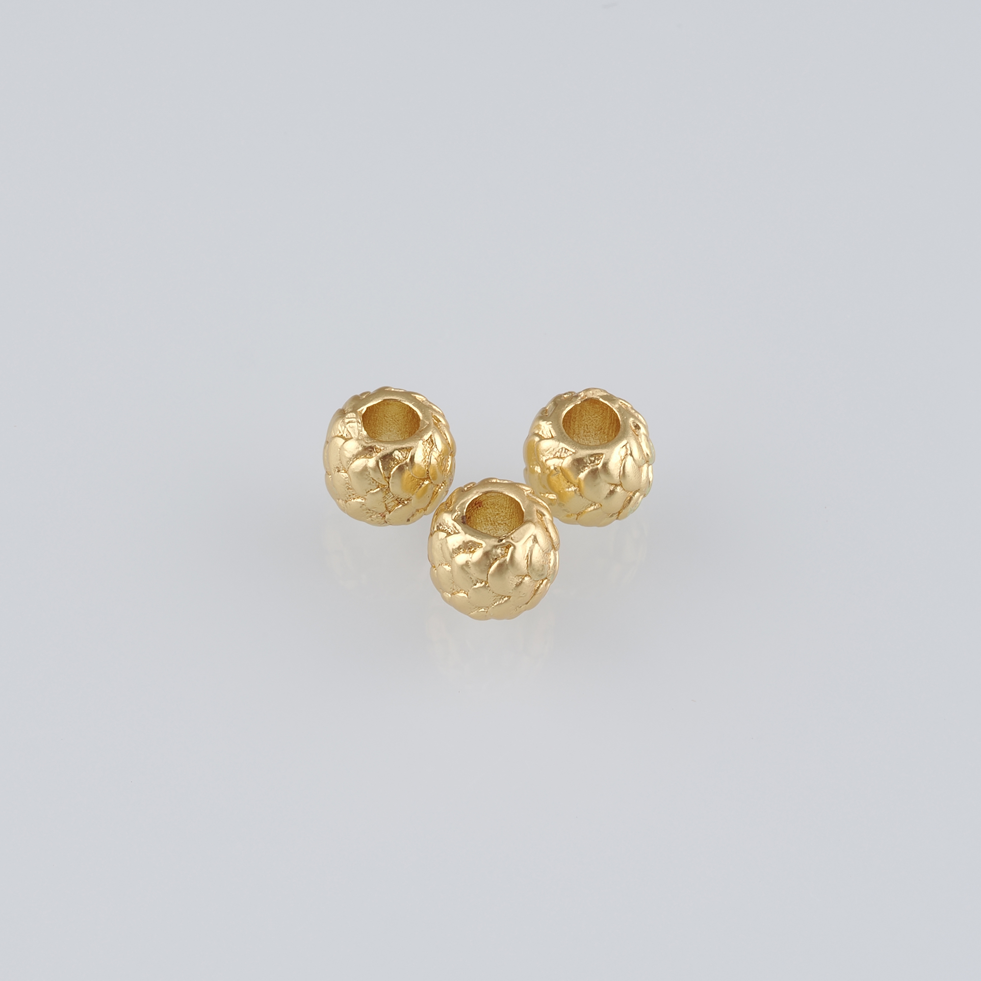 20Pcs 18K Gold Filled Round Spacer Beads,Gold Beads,Ball Bead for Bracelet Jewelry Necklace Making Supply