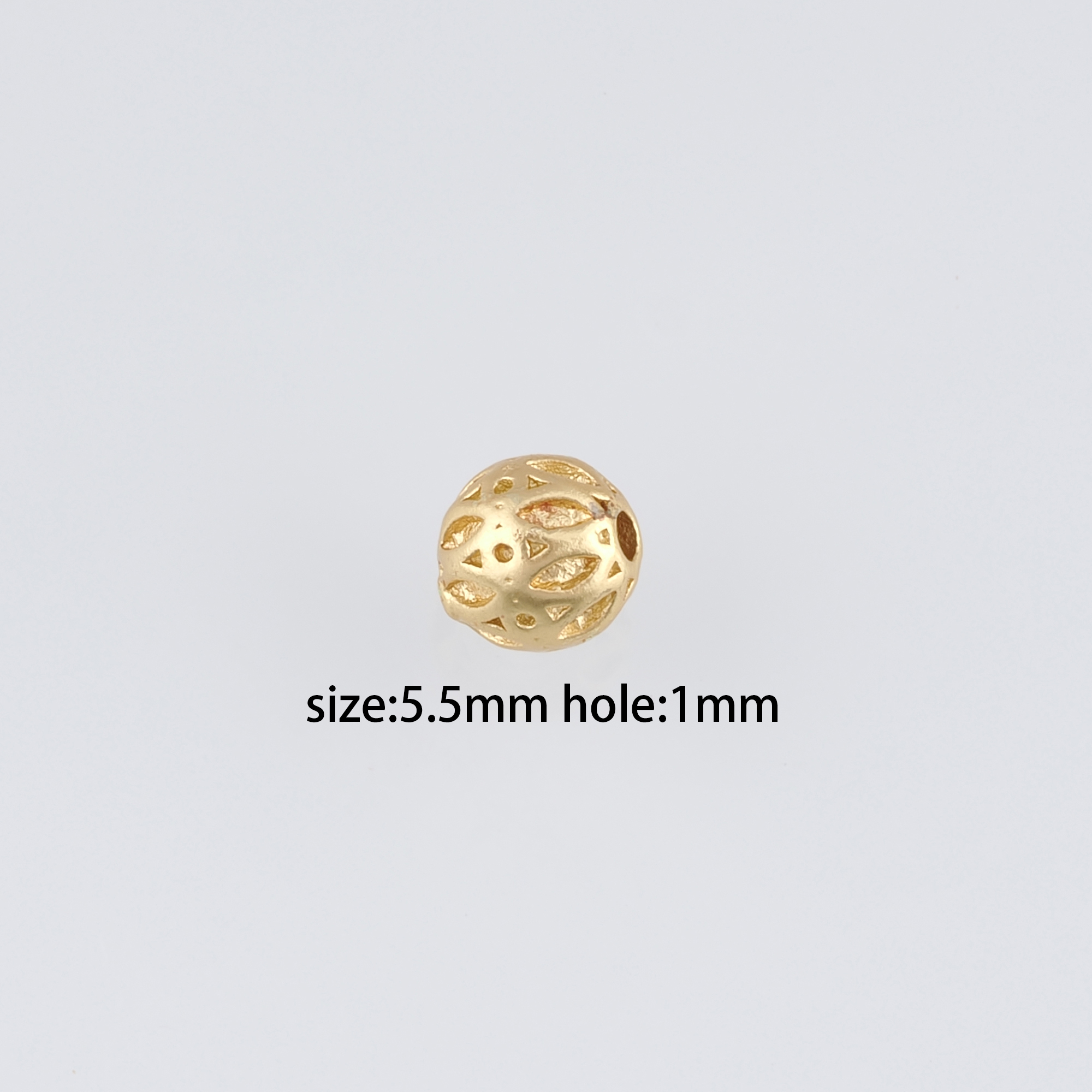 20Pcs 18K Gold Filled Round Spacer Beads,Gold Beads,Ball Bead for Bracelet Jewelry Necklace Making Supply