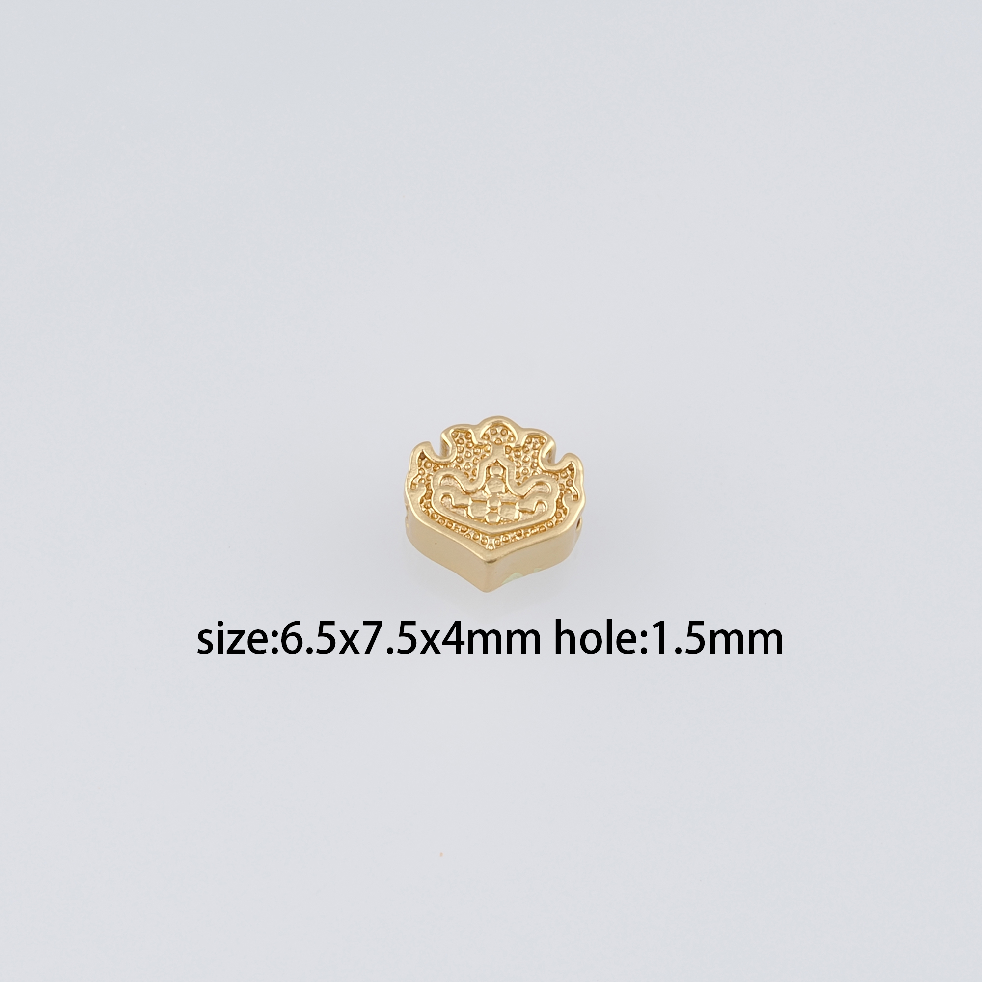 20pcs 18K Gold Filled Geometric Spacer Beads,Irregular Bead for Bracelet Jewelry Necklace Making Supply