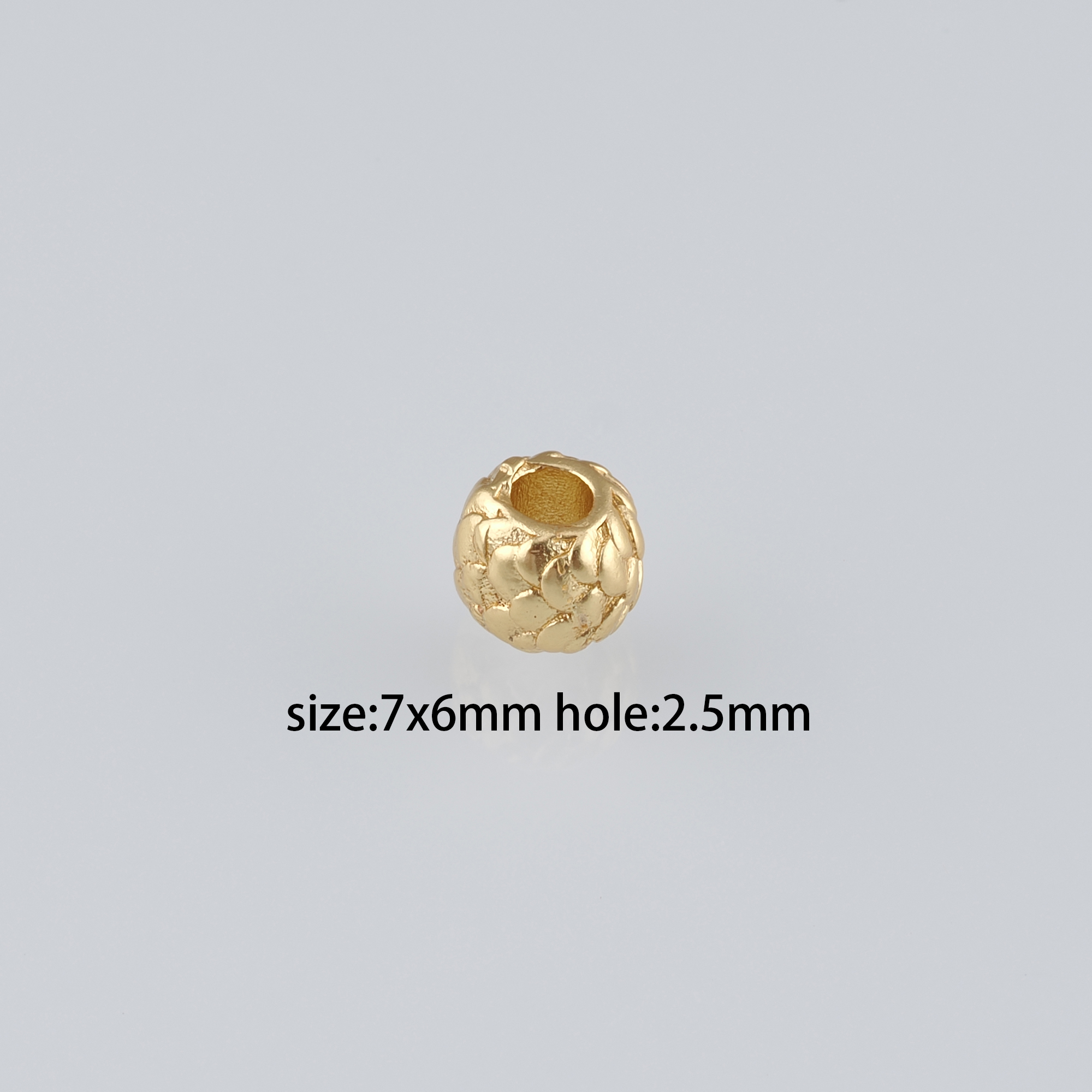 20Pcs 18K Gold Filled Round Spacer Beads,Gold Beads,Ball Bead for Bracelet Jewelry Necklace Making Supply