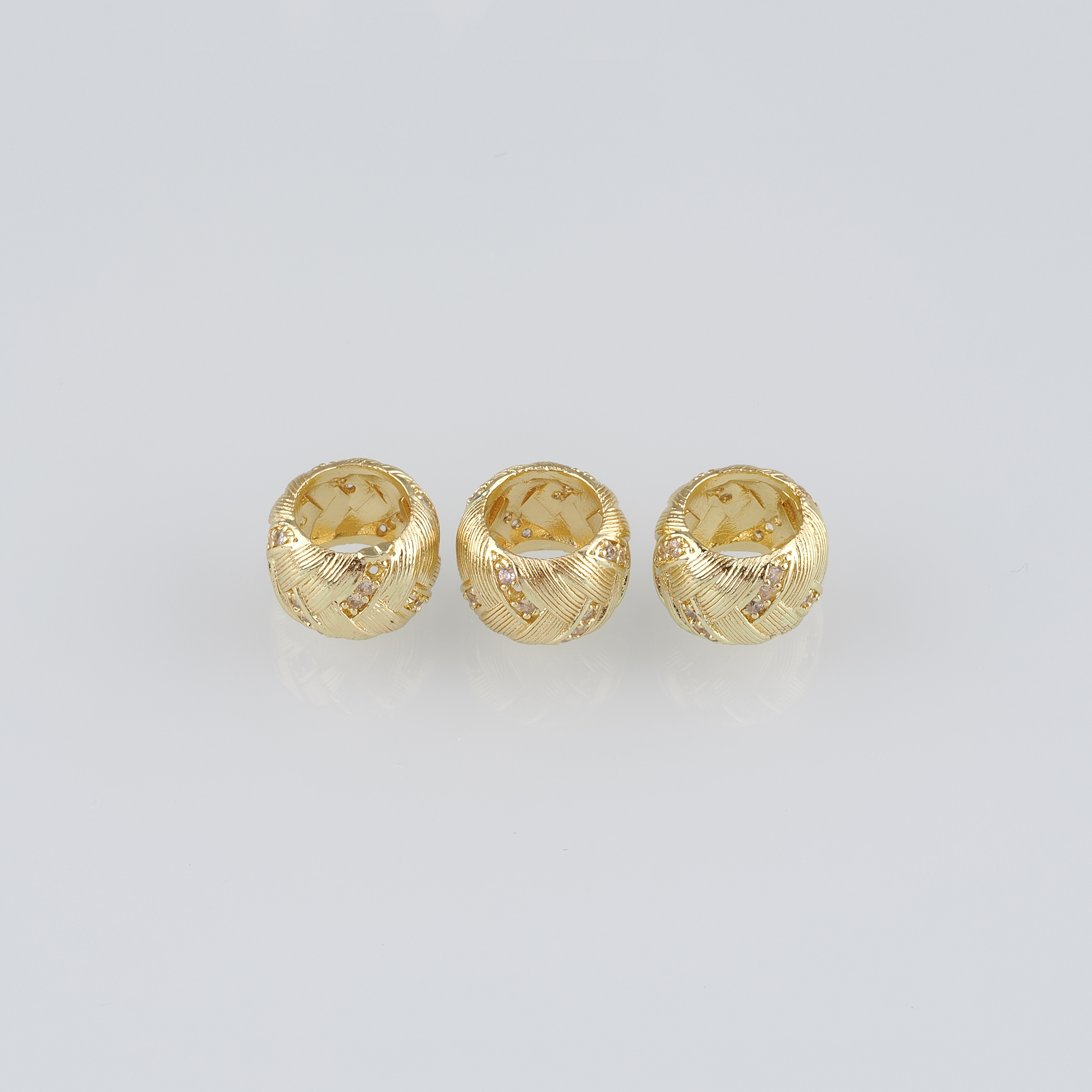 10Pcs 18K Gold Filled Round Spacer Beads,Gold Beads,Ball Bead for Bracelet Jewelry Necklace Making Supply