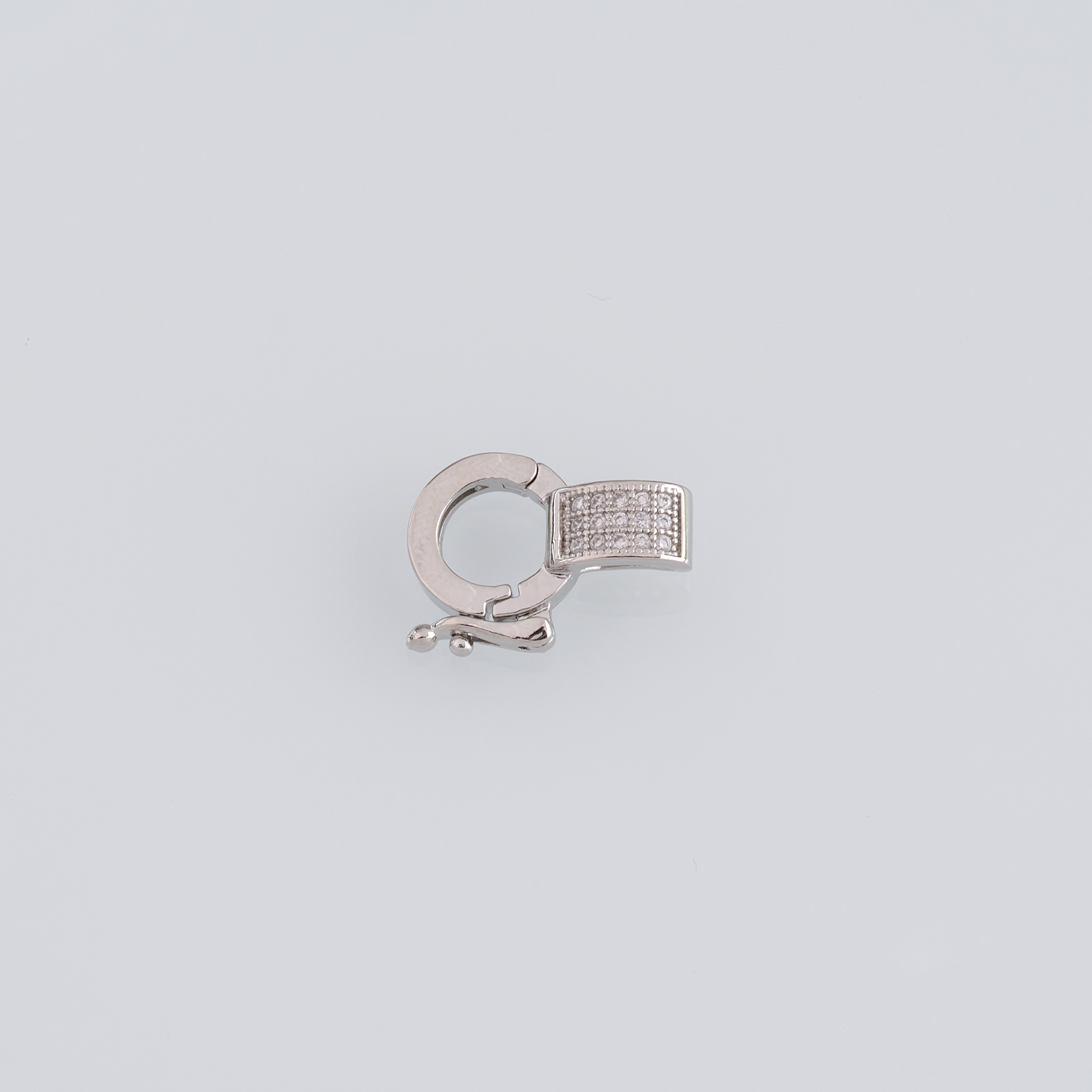 5pcs 18K Gold Filled Round Snap Clasp,Dainty Push Gate Clasp Lock for DIY Jewelry Necklace Bracelet