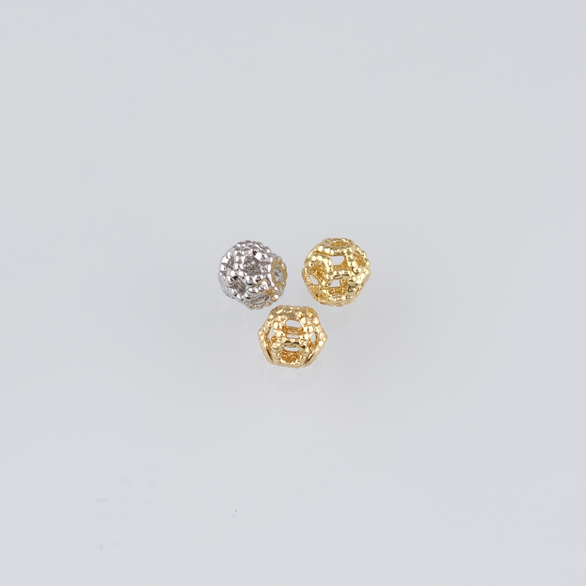 20Pcs 18K Gold Filled Round Spacer Beads,Gold Beads,Ball Bead for Bracelet Jewelry Necklace Making Supply