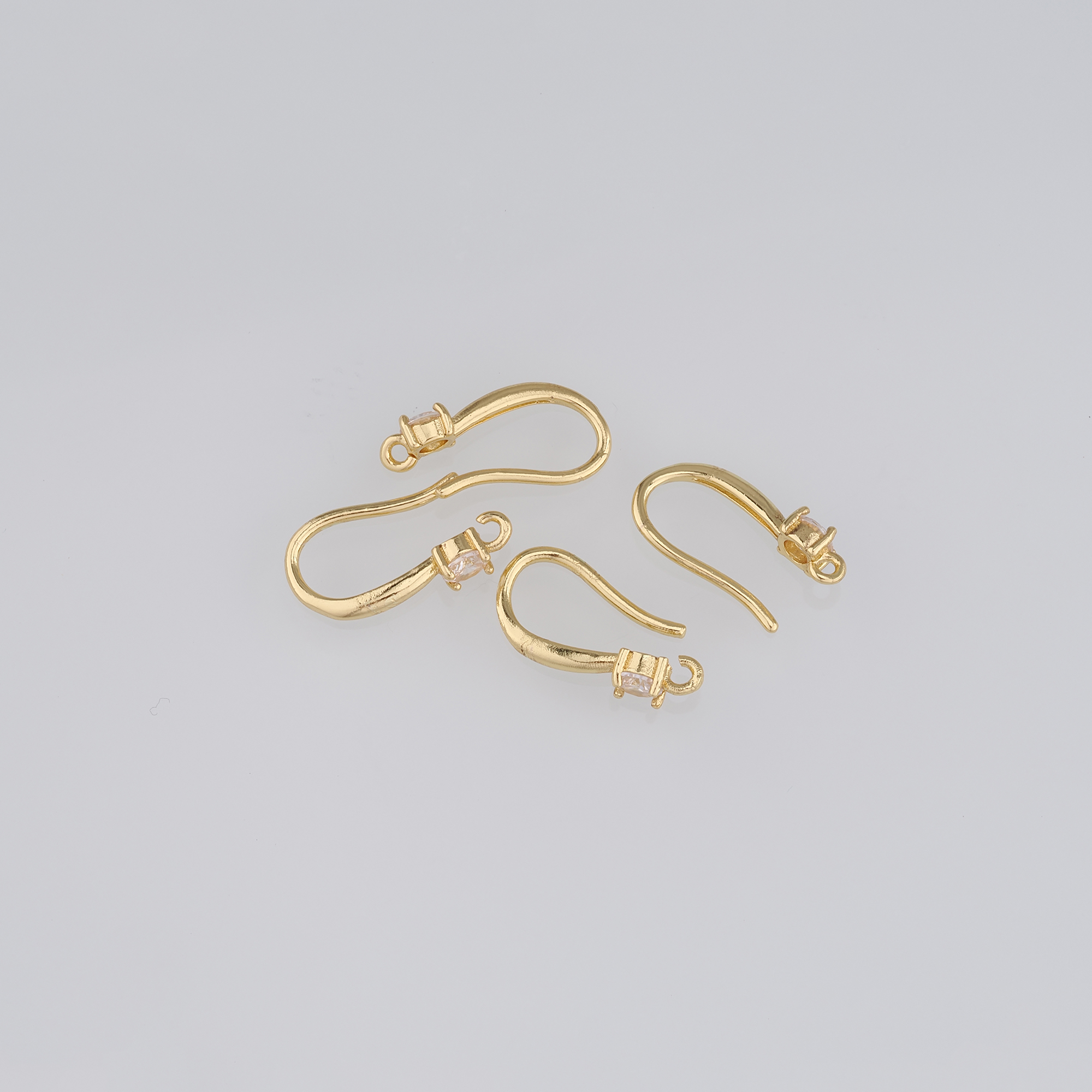 5pair 18K Gold Filled Hook Earrings,Ear Wires, Wire Hooks,Ear Hooks, French Hook Ear Wire-Simple Classic