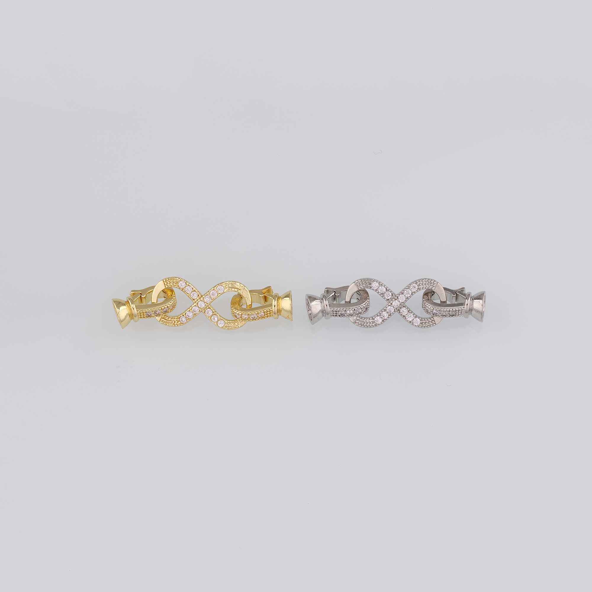 5pcs 18K Gold Filled End Clasp,Hook Clasps,Connector End Cap Clasp for DIY Jewelry Necklace Bracelet