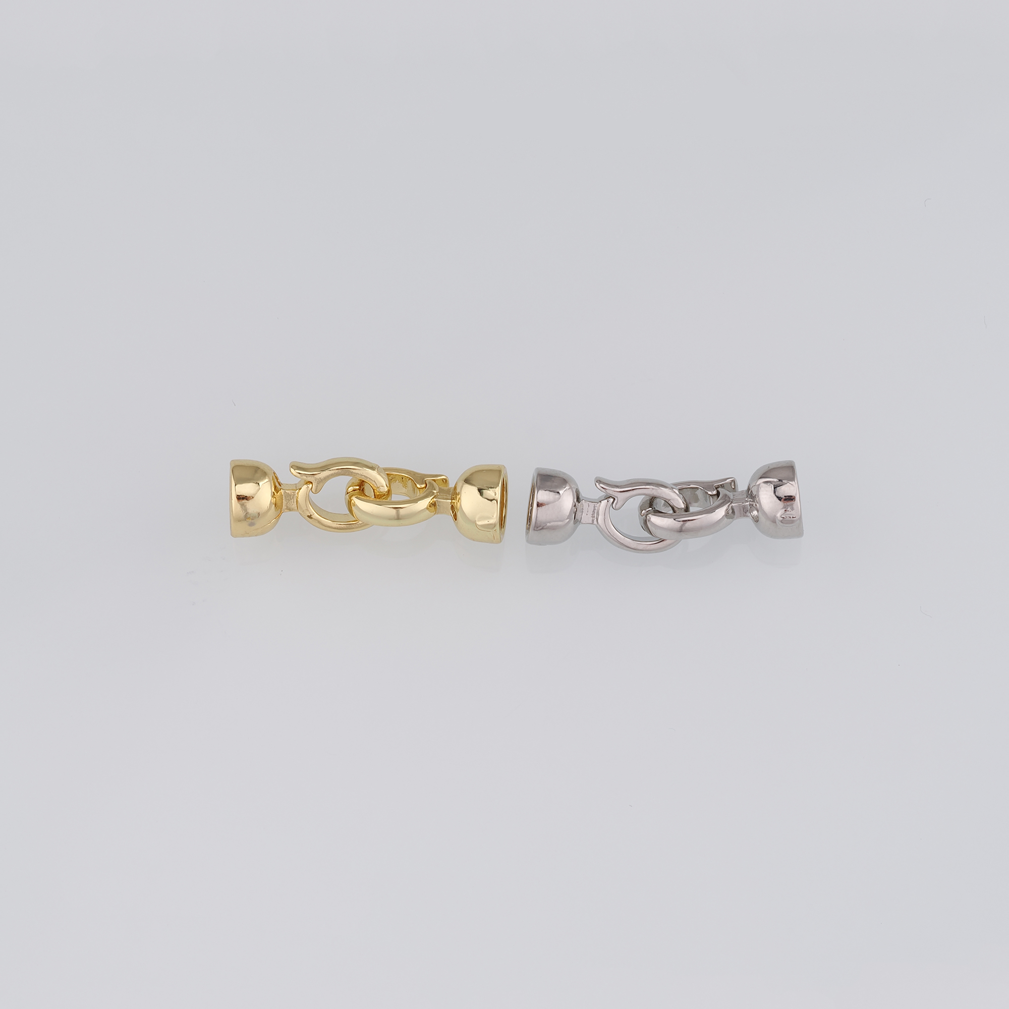 5pcs 18K Gold Filled End Clasp,Hook Clasps,Connector End Cap Clasp for DIY Jewelry Necklace Bracelet