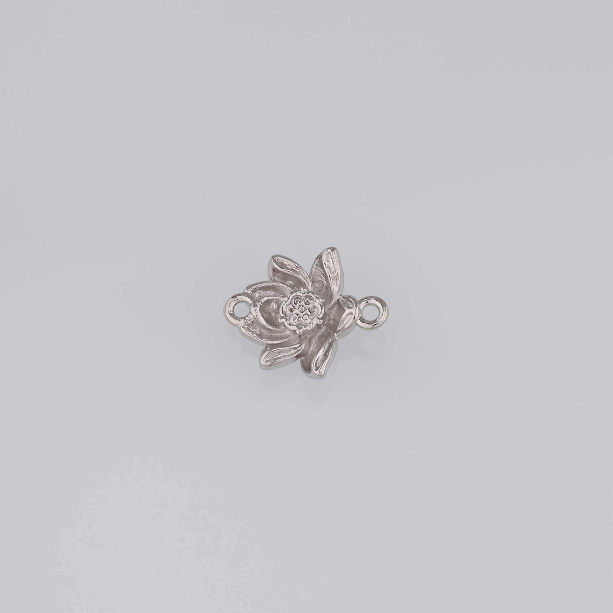 20pcs 18K Gold Filled Lotus Connector,Dainty Floral Charm Necklace Bracelet for DIY Jewelry Making Supply