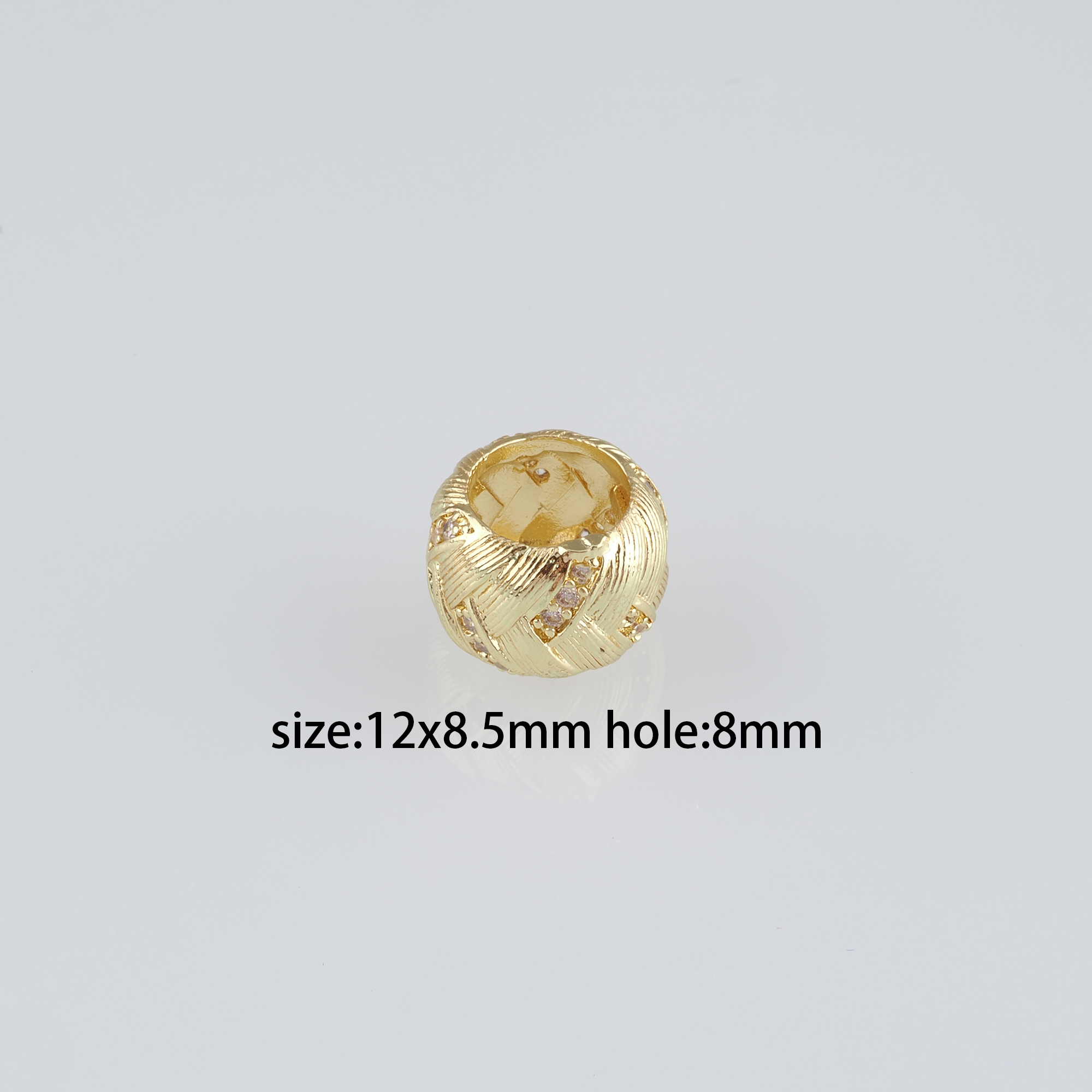 10Pcs 18K Gold Filled Round Spacer Beads,Gold Beads,Ball Bead for Bracelet Jewelry Necklace Making Supply