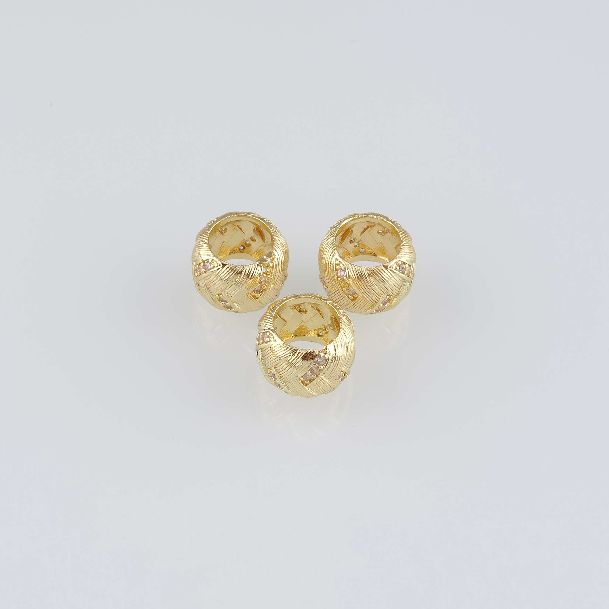 10Pcs 18K Gold Filled Round Spacer Beads,Gold Beads,Ball Bead for Bracelet Jewelry Necklace Making Supply