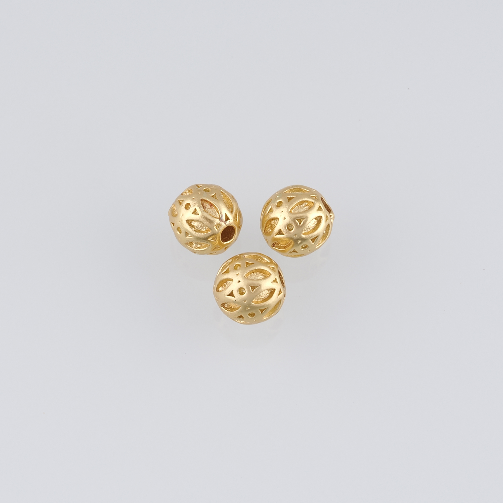 20Pcs 18K Gold Filled Round Spacer Beads,Gold Beads,Ball Bead for Bracelet Jewelry Necklace Making Supply
