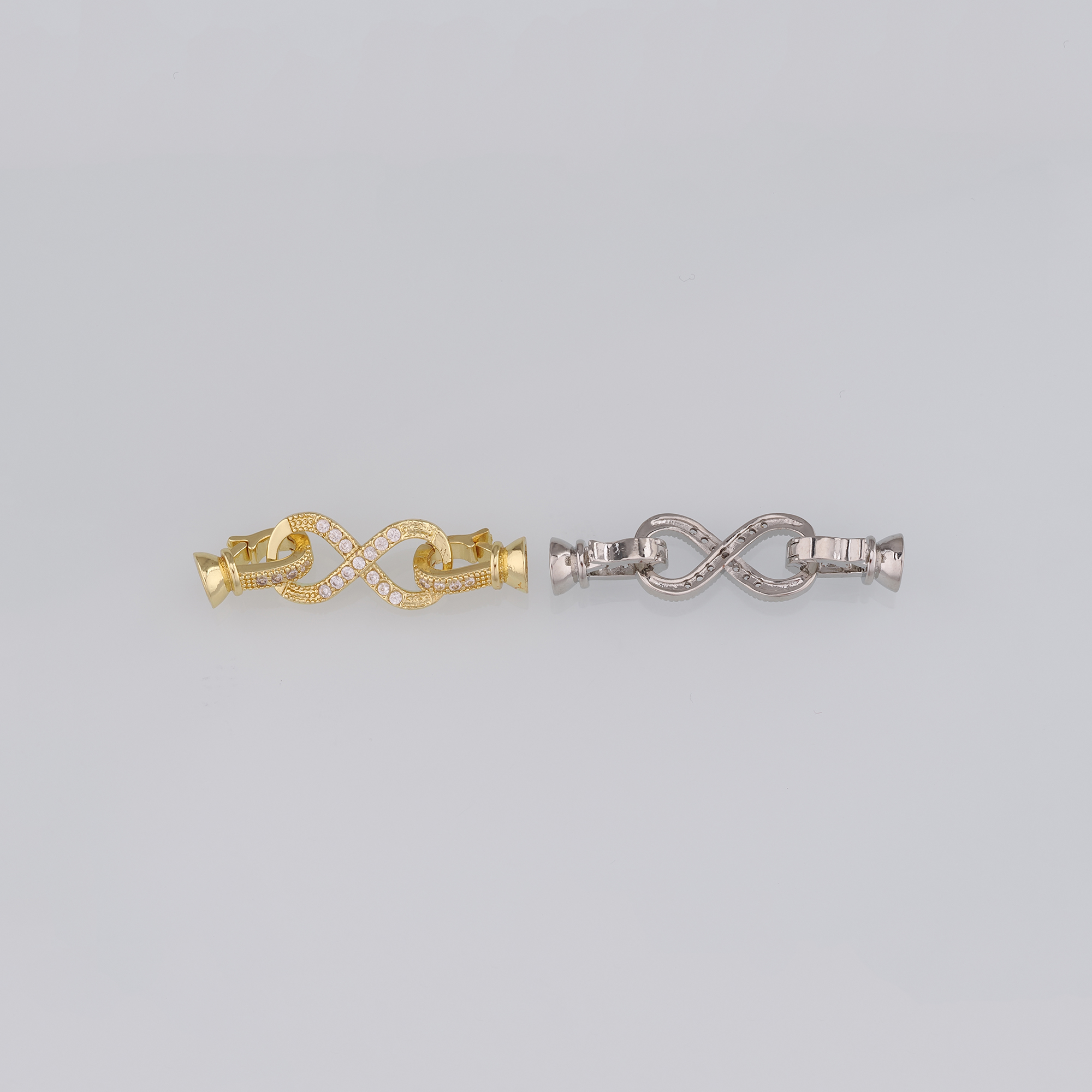 5pcs 18K Gold Filled End Clasp,Hook Clasps,Connector End Cap Clasp for DIY Jewelry Necklace Bracelet