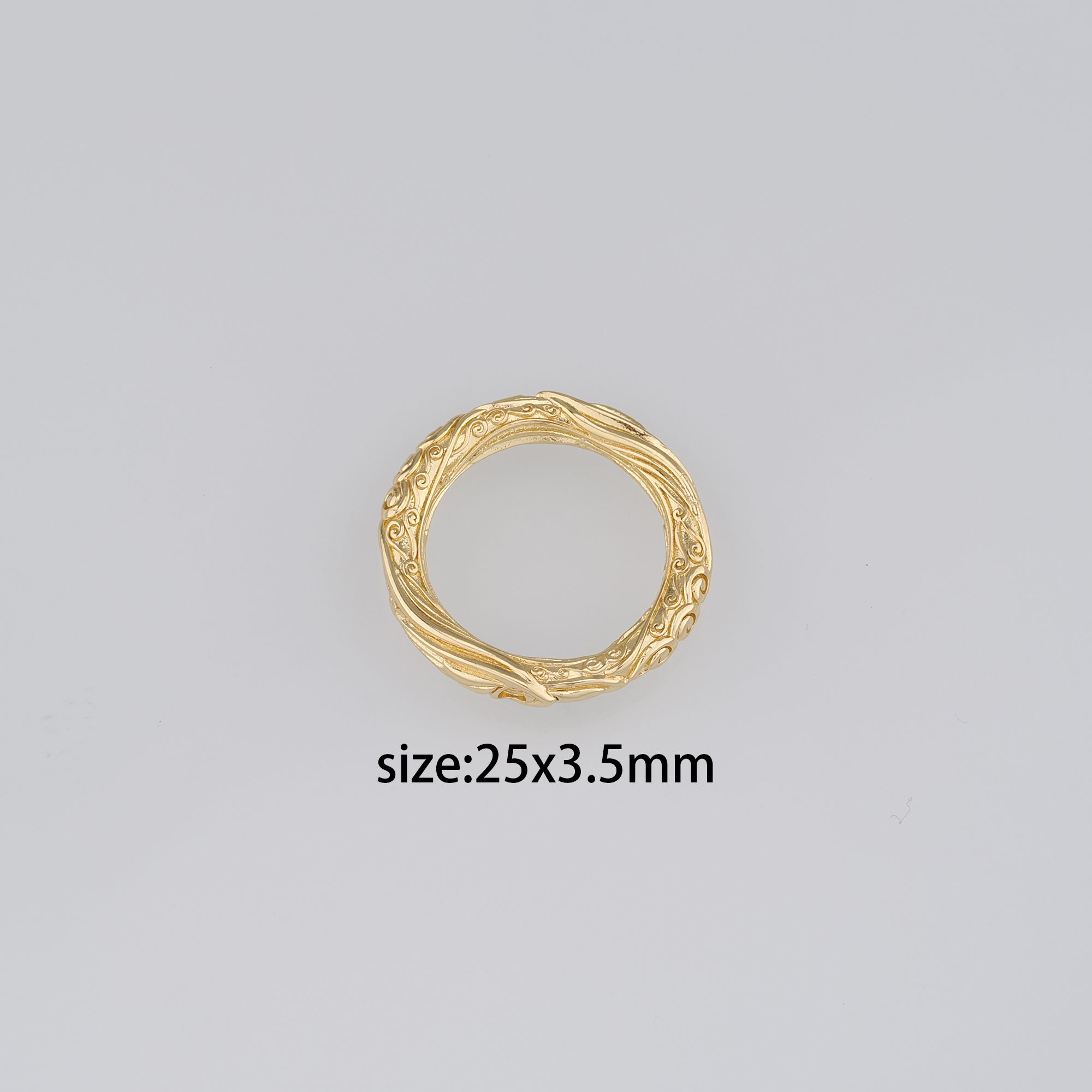 5pcs 18K Gold Filled Round Pendant,Dainty Round Earrings Necklace for DIY Jewelry Making Supply