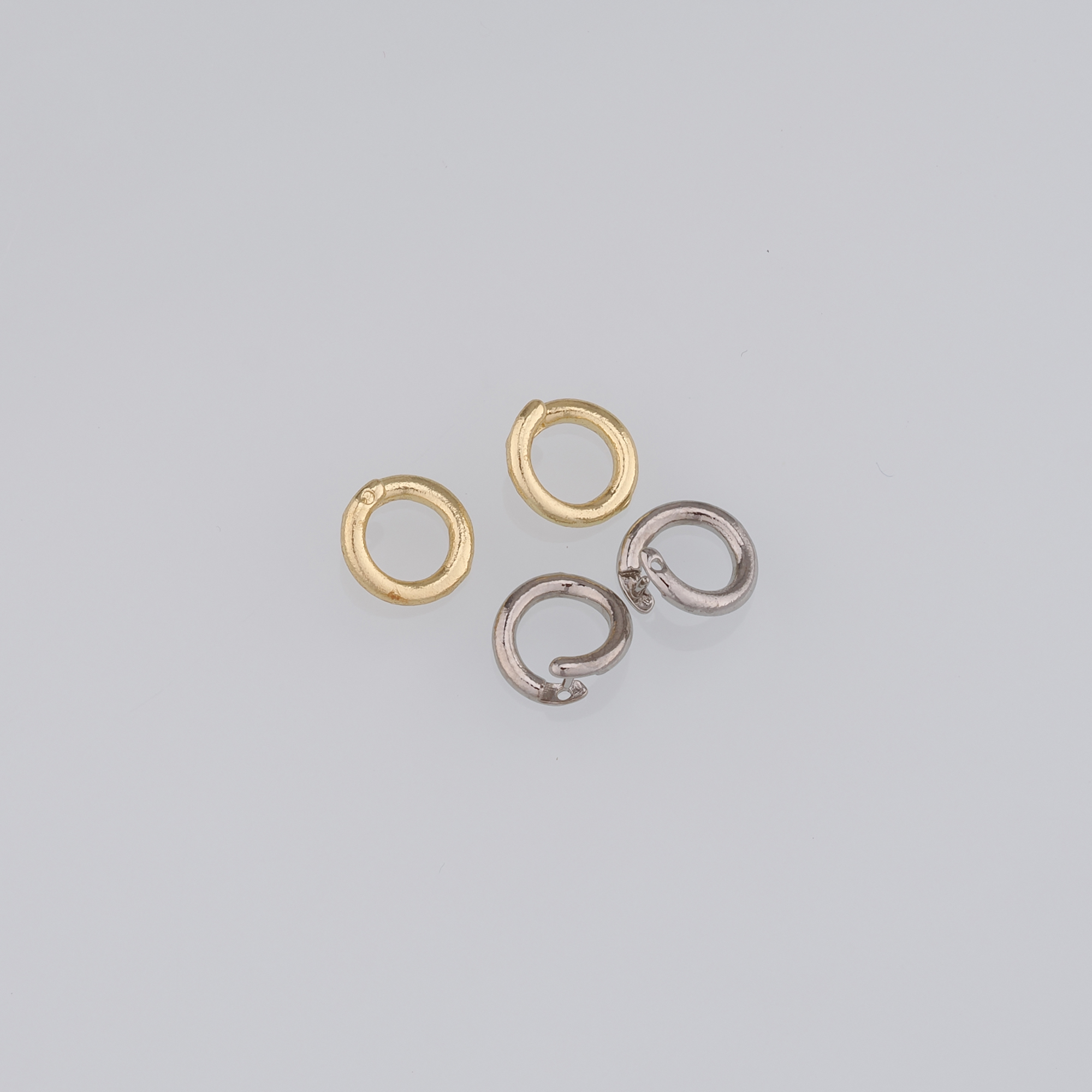 20pcs 18K Gold Filled Jump Rings,Dainty O Shaped Open Jump Rings Bulk,Gold Split Rings for DIY Jewelry Making Supply Findings