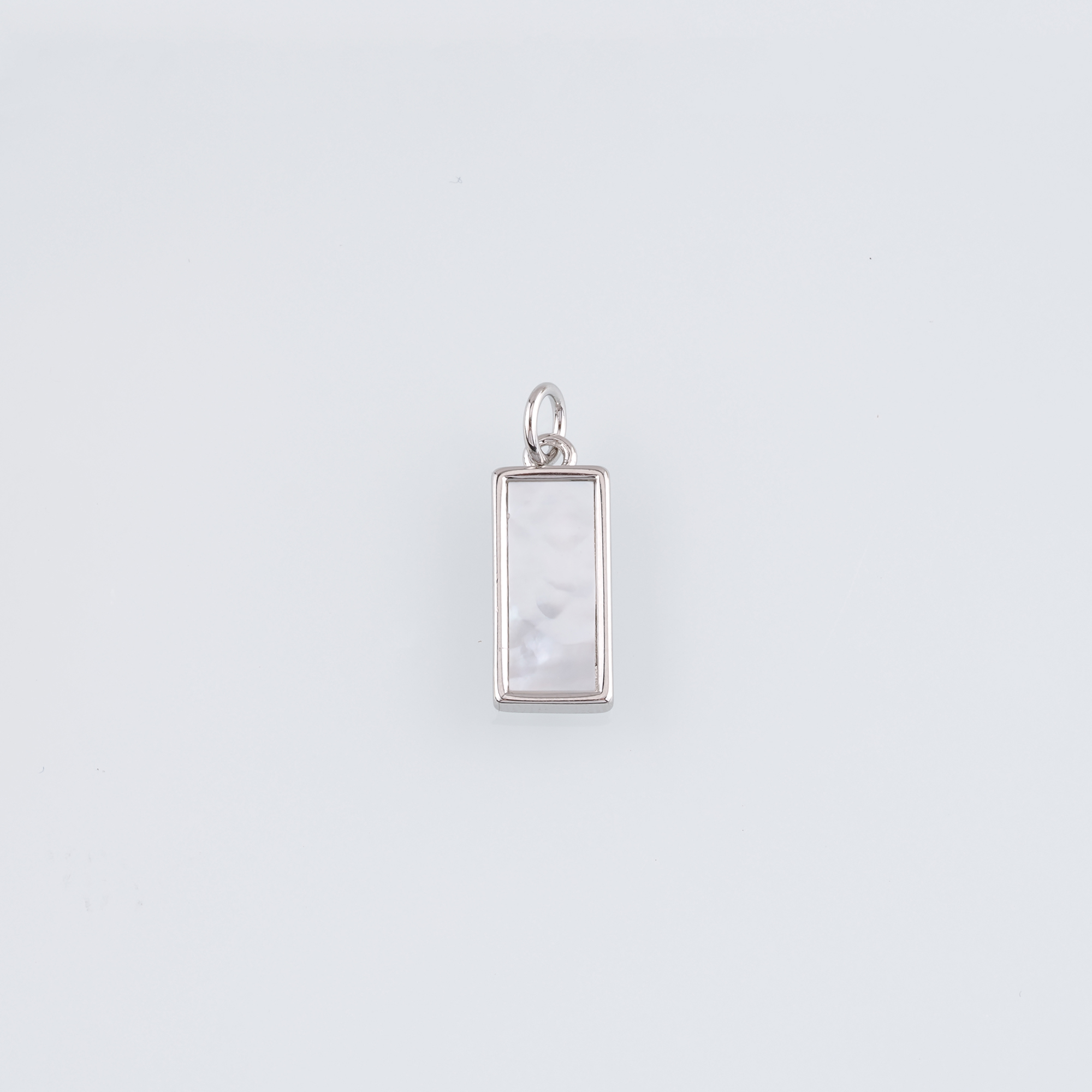 18K Gold Filled Rectangle Pendant,Dainty Rectangle Charm Earrings Necklace for DIY Jewelry Making Supply