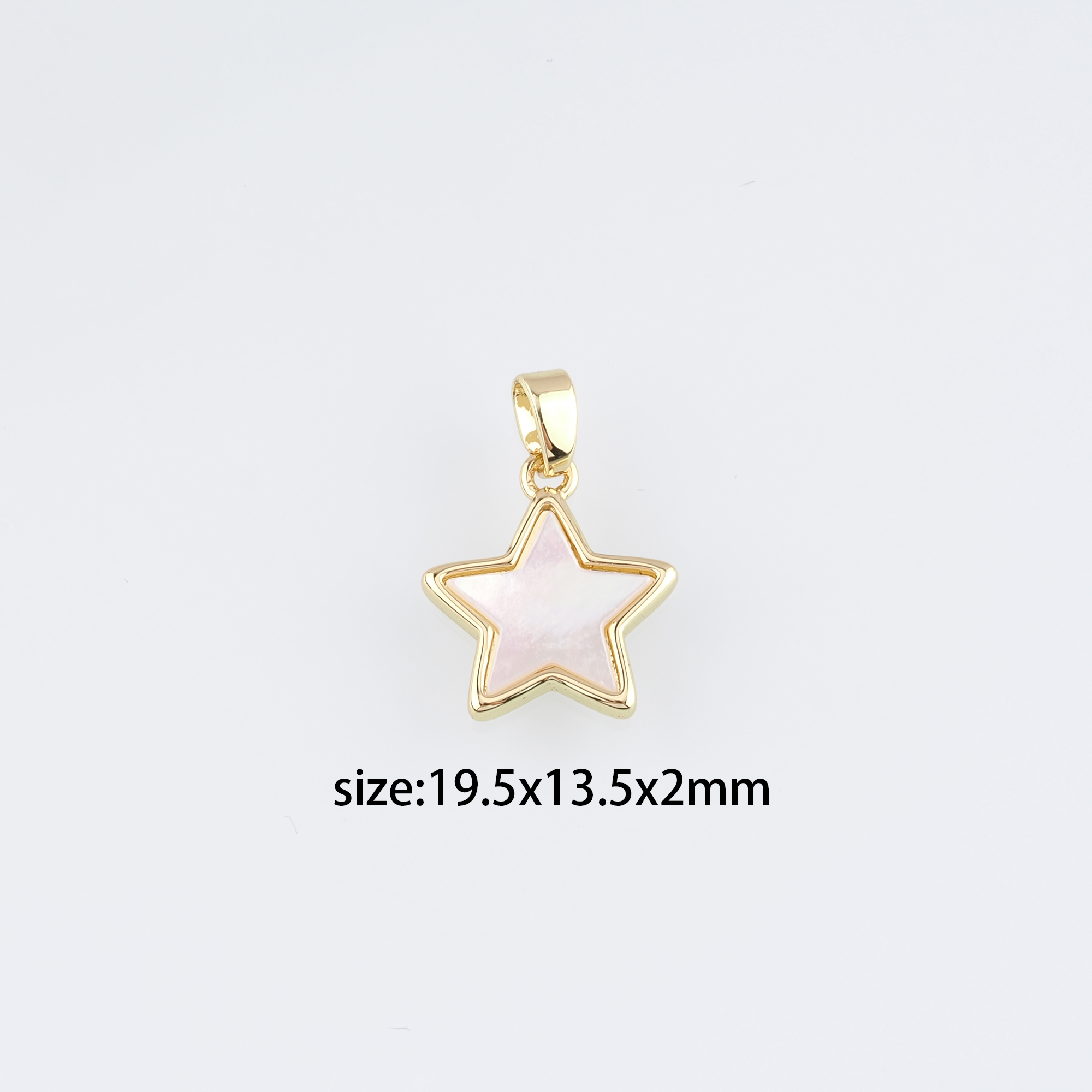 18K Gold Filled Star Pendant,Celestial Charm,Dainty Star Earrings Necklace for DIY Jewelry Making Supply