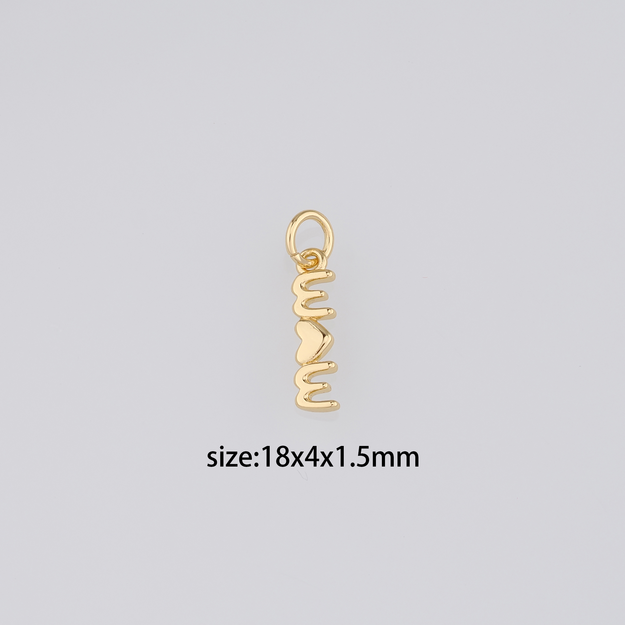 18K Gold Filled Mom Pendant,Dainty Mom Charm Earrings Necklace for DIY Jewelry Making Supply