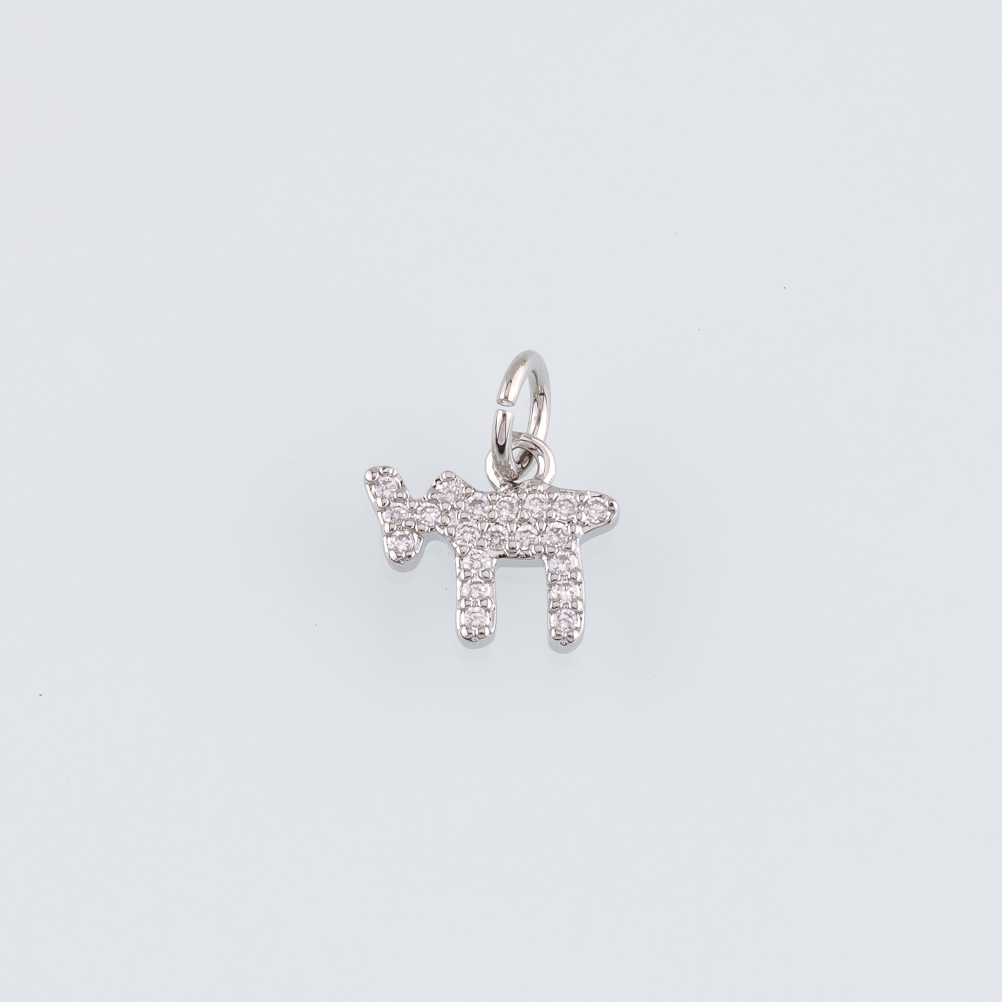 18K Gold Filled Cow Pendant,Animal Charm,CZ Micor Pave Cow Earrings Necklace for DIY Jewelry Making Supply