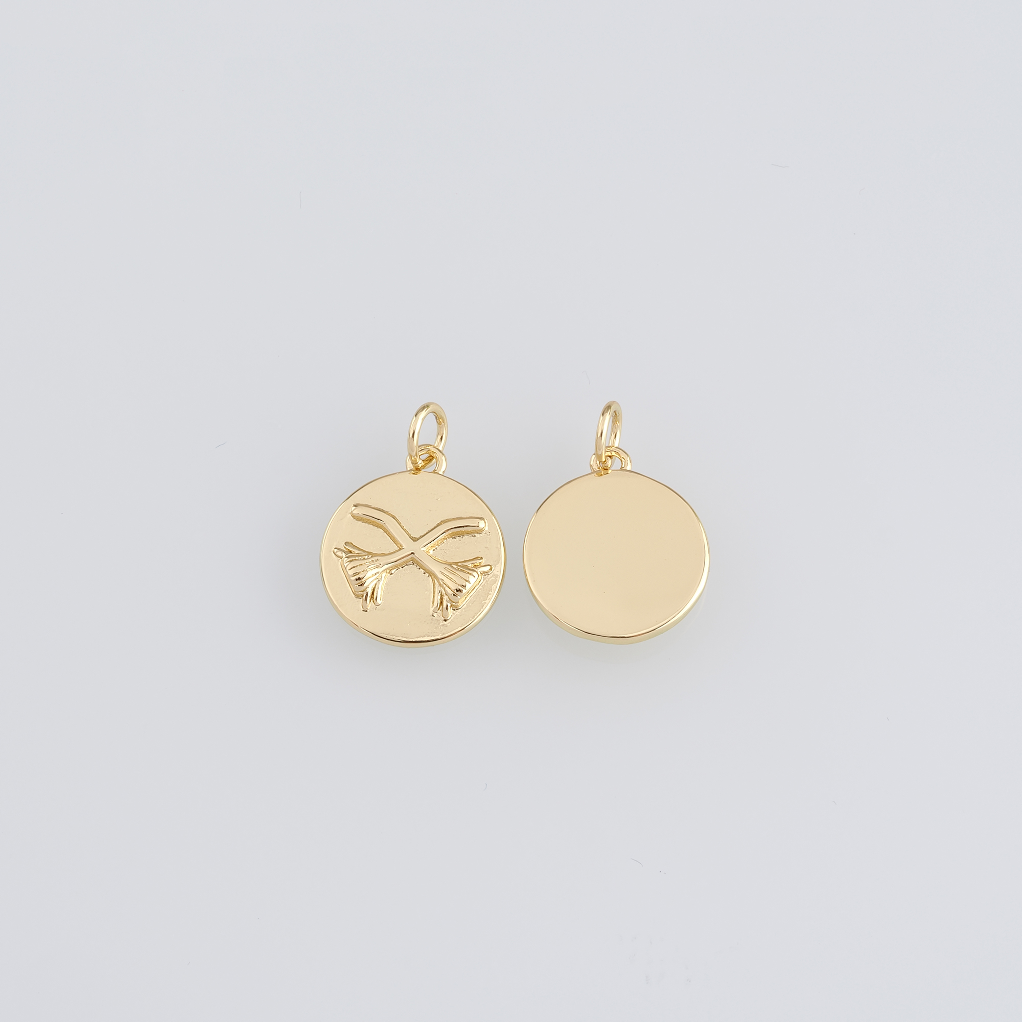 18K Gold Filled Broom Pendant,Dainty Witch Broom Charm Earrings Necklace for DIY Jewelry Making Supply