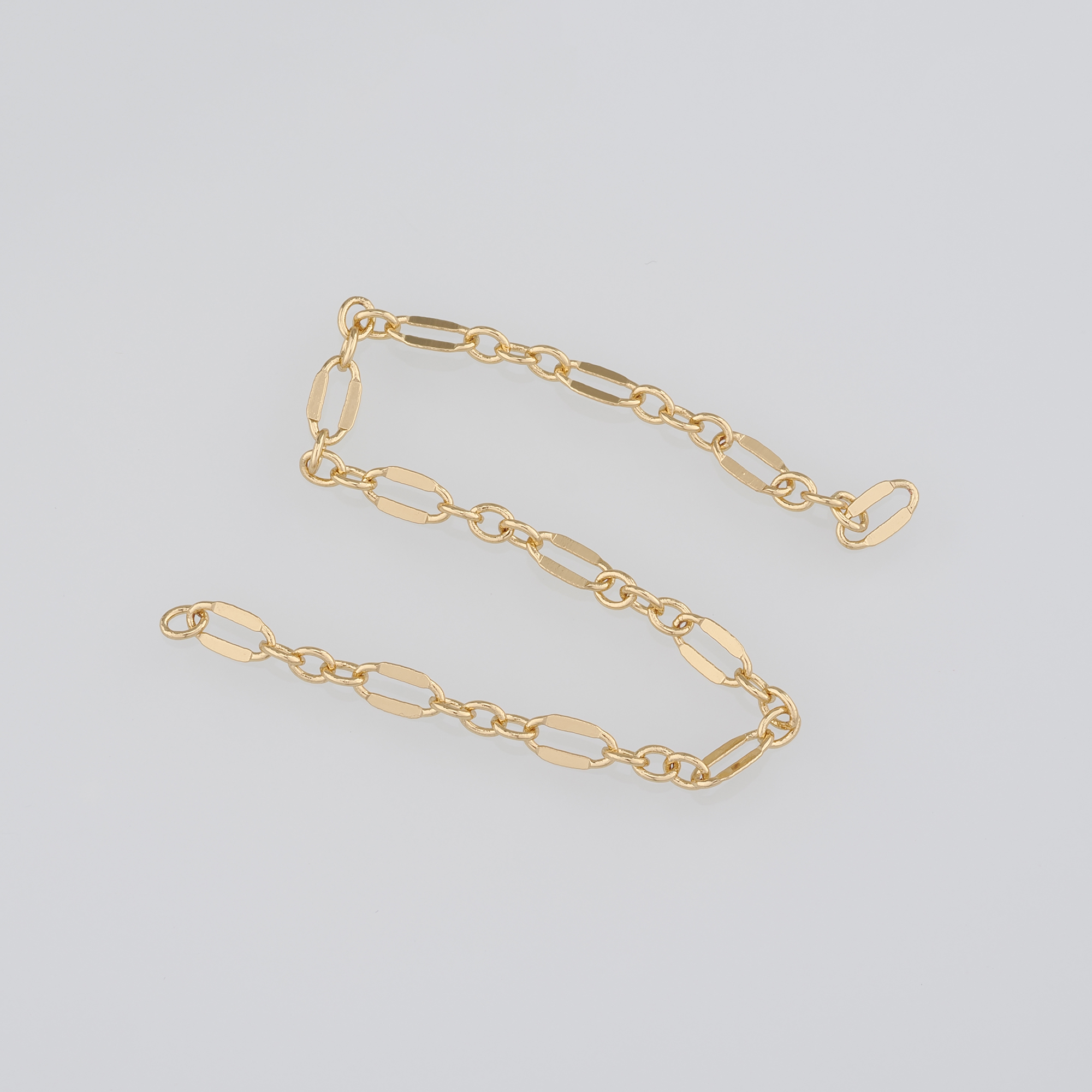 18K Gold Filled Oval Chain Necklace,Dainty Thin Link Chain,Gold Oval Chain Necklace for Women DIY Jewelry Making Supply