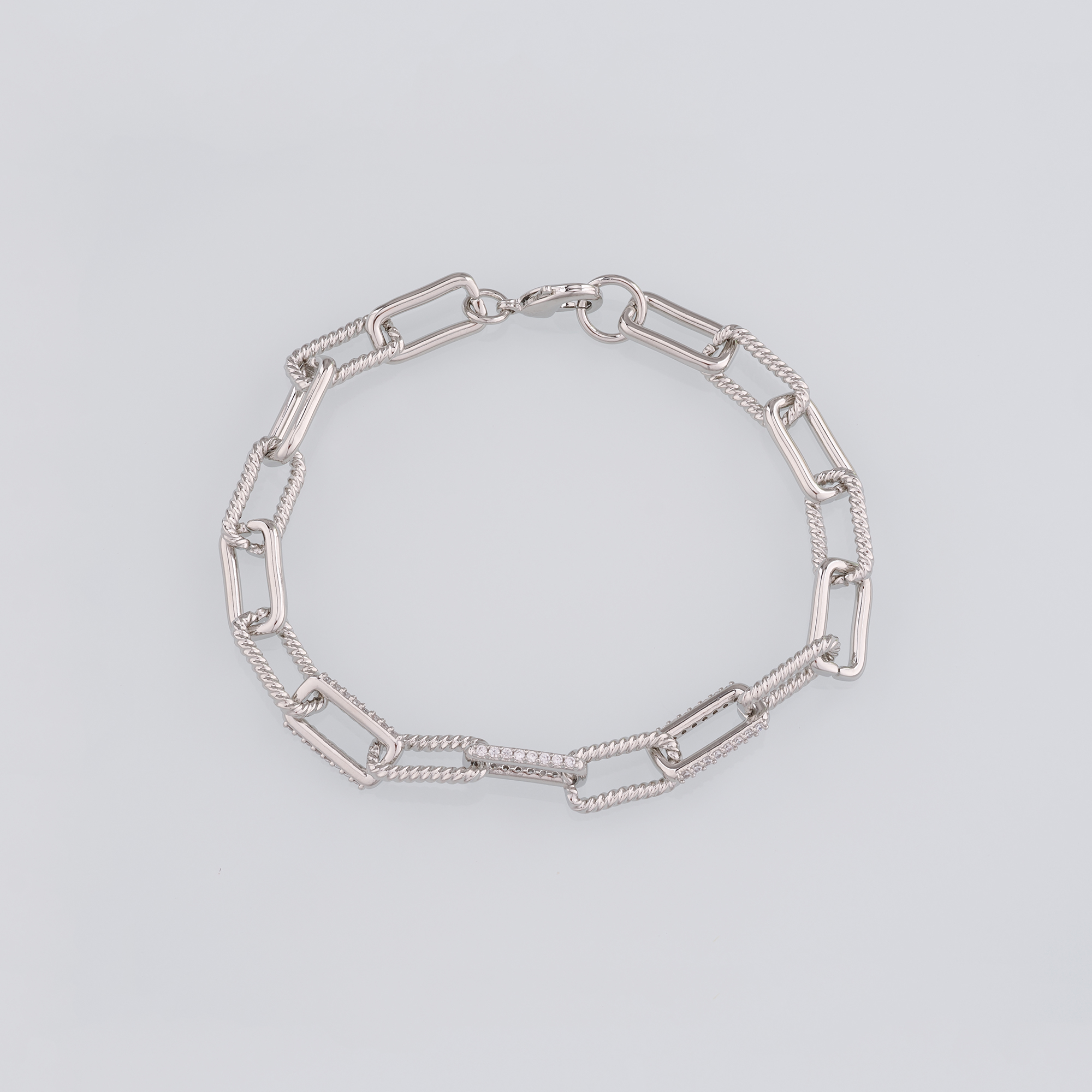 18K Gold Filled Paper Clip Link Chain Bracelet,Rectangle Chain,Gold Chain Bracelet,Ladies Bracelet,Gift For Her