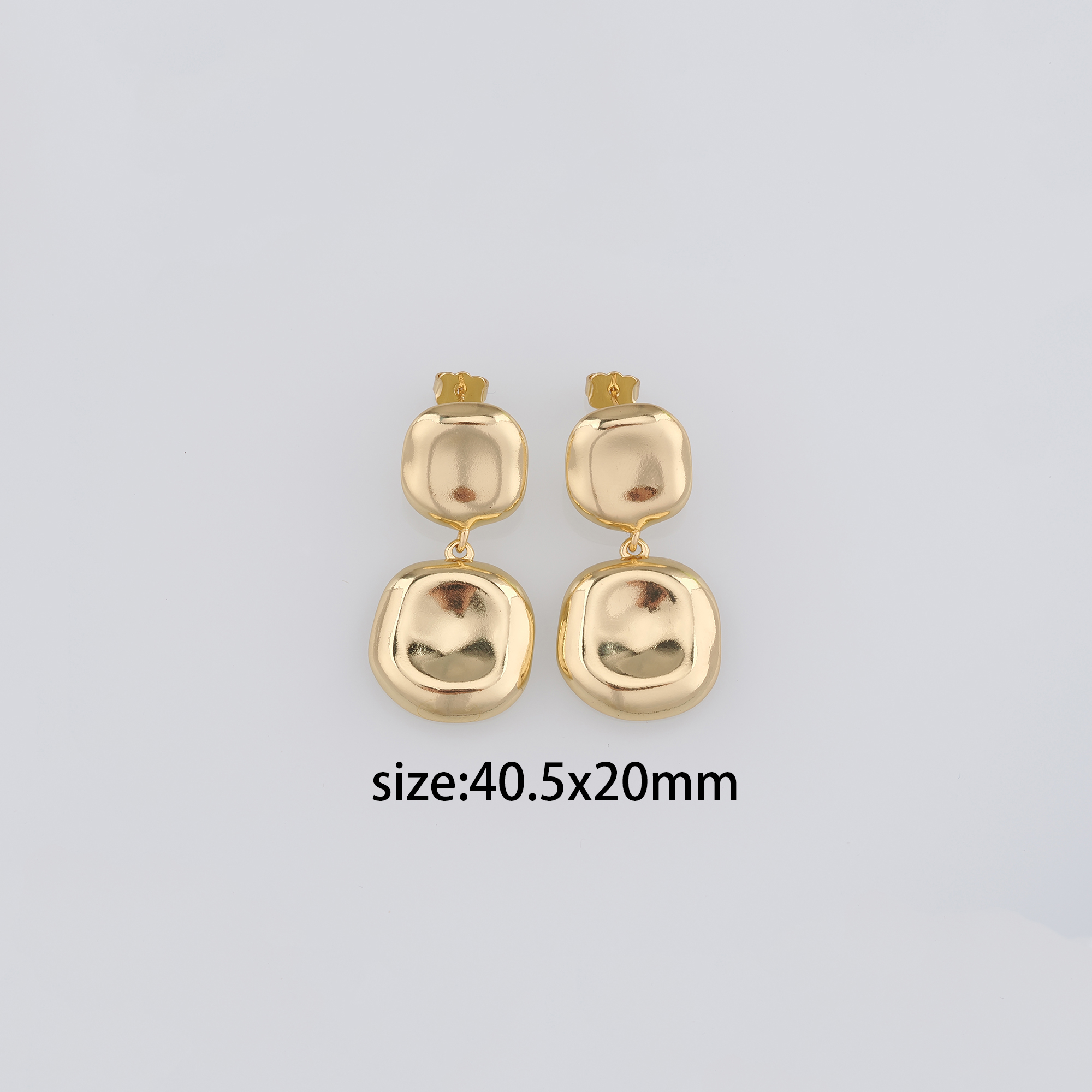 18K Gold Filled Square Stud Earrings,Square Earrings,Dainty Earrings,Minimalist Earring,Gift for Wife