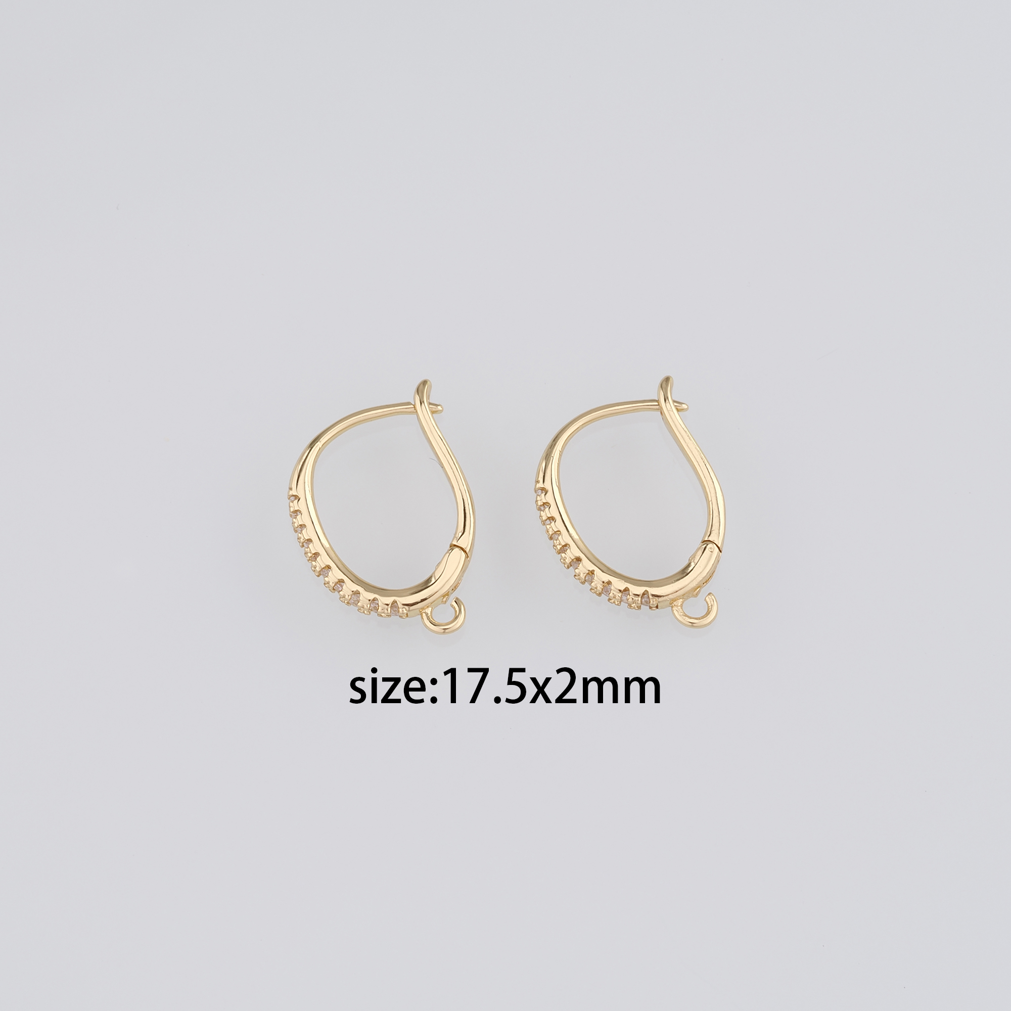 18K Gold Filled Oval Hoop Earrings,Dainty Earrings,Gold Hoops,Dainty Hoops Huggie,DIY Jewelry Making Supply