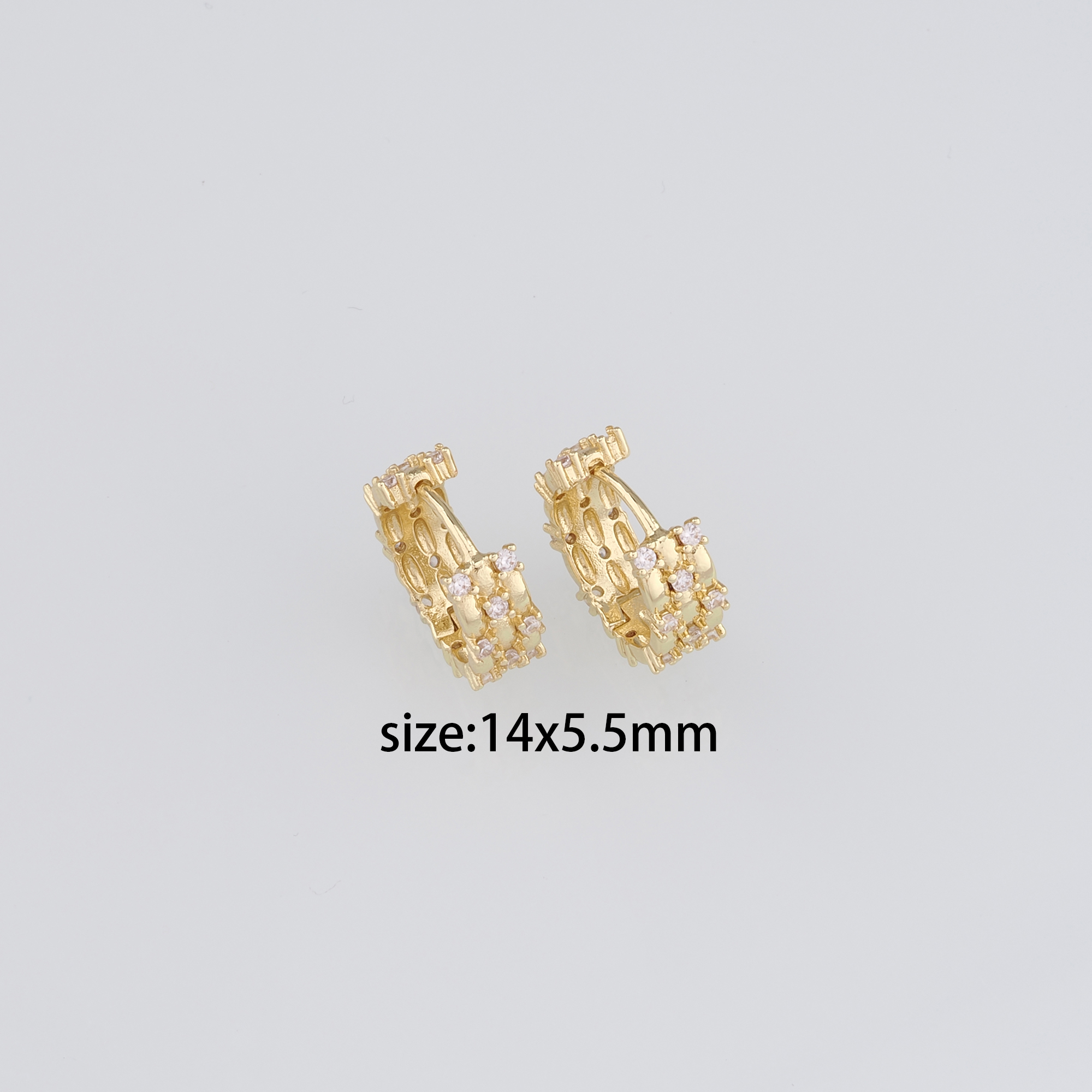 18K Gold Filled Round CZ Hoop Earrings,Dainty Zirconia Earrings,Gold Hoops,Dainty CZ Hoops Huggie