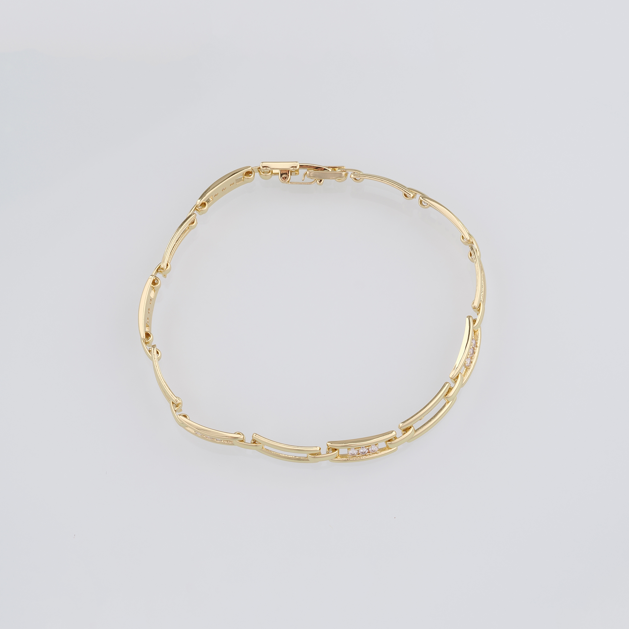 18K Gold Filled Paper Clip Link Chain Bracelet,Rectangle Chain,Gold Chain Bracelet,Ladies Bracelet,Gift For Her