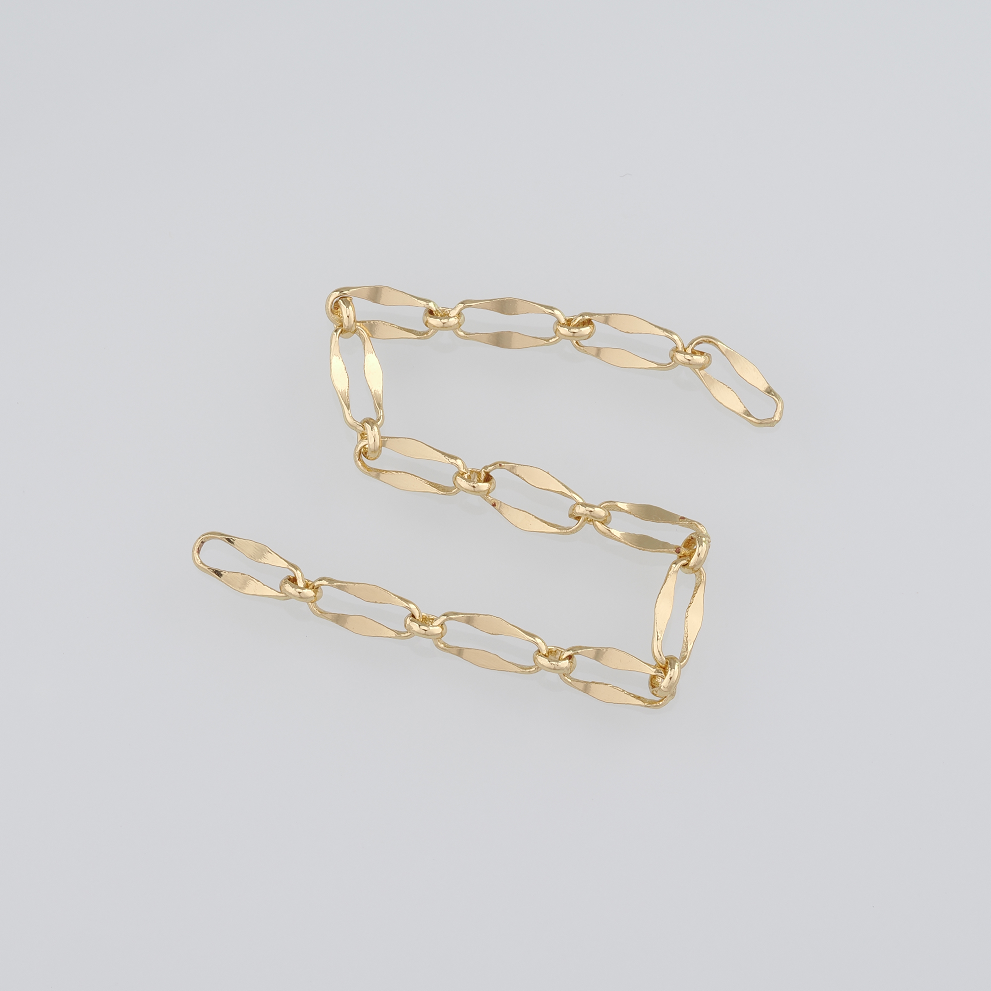 18K Gold Filled Oval Chain Necklace,Dainty Thin Link Chain,Gold Oval Chain Necklace for Women DIY Jewelry Making Supply