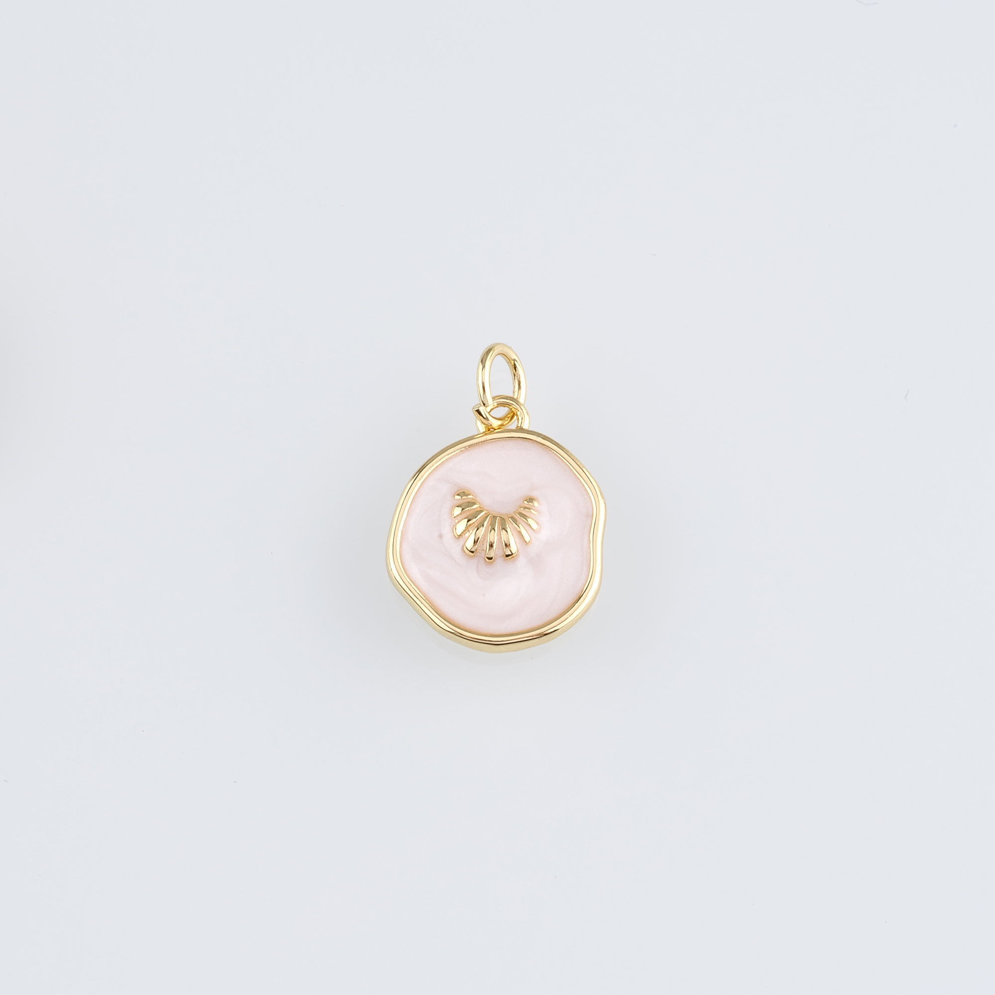 18K Gold Filled Bread Pendant,Enamel Croissant Charm Earrings Necklace for DIY Jewelry Making Supply