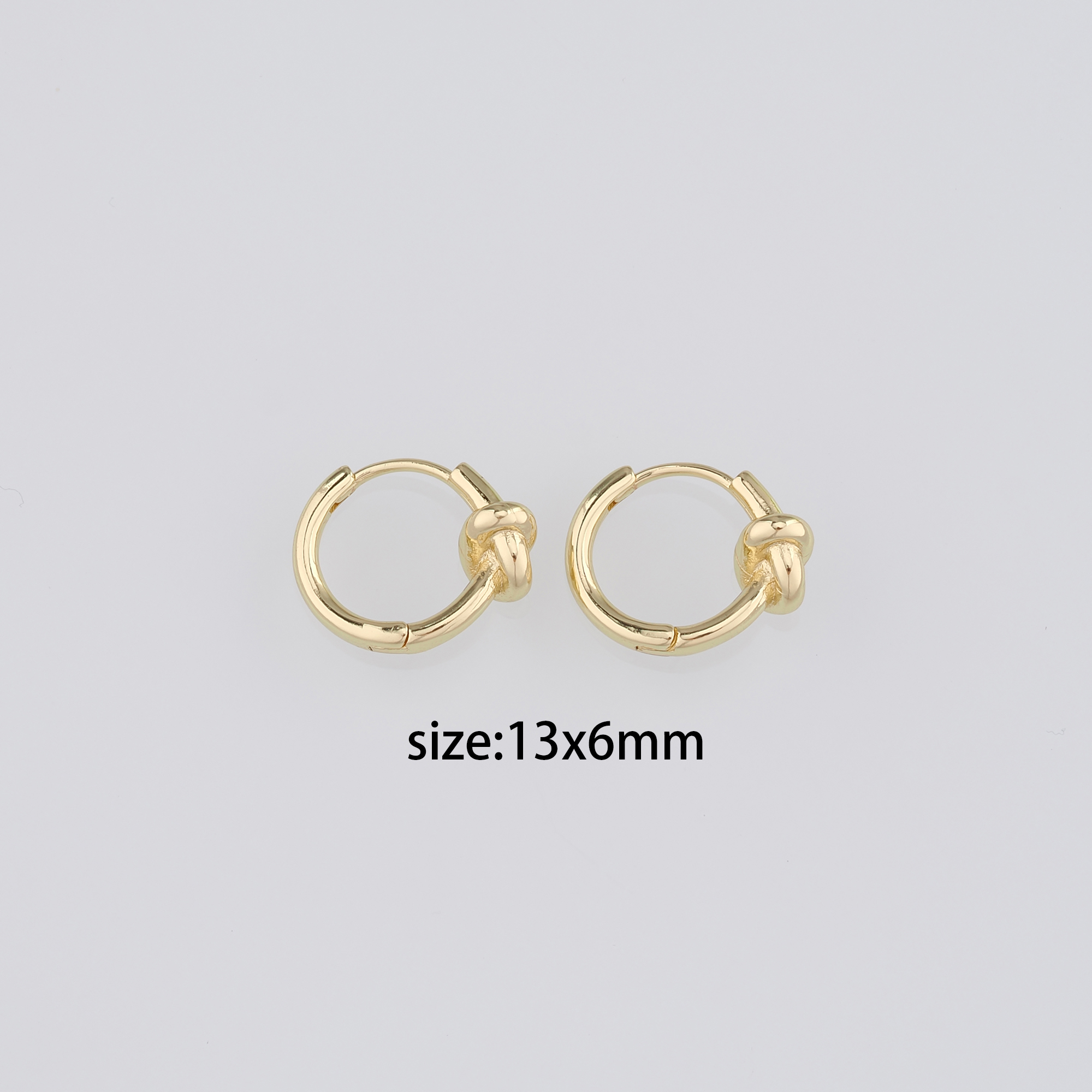 18K Gold Filled Knot Hoop Earrings,Minimalist Hoops,Gold Hoops,Dainty Hoops Huggie,Gift for Her
