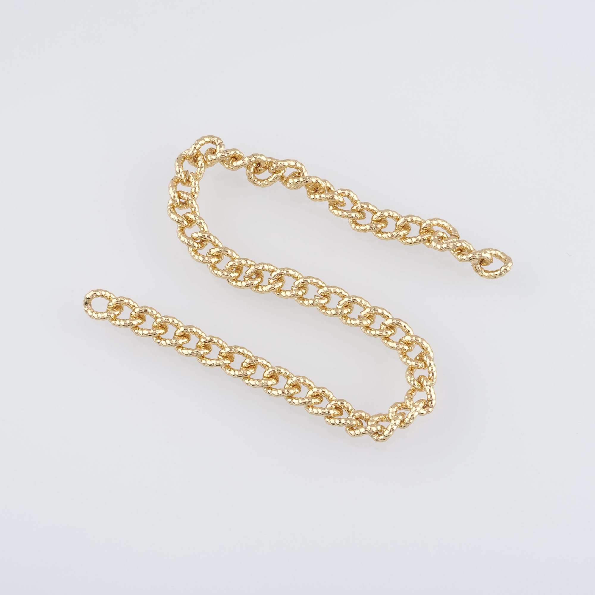 18K Gold Filled Cable Chain Necklace,Dainty Thin Link Chain,Gold Texture Chain Necklace for Women DIY Jewelry Making Supply
