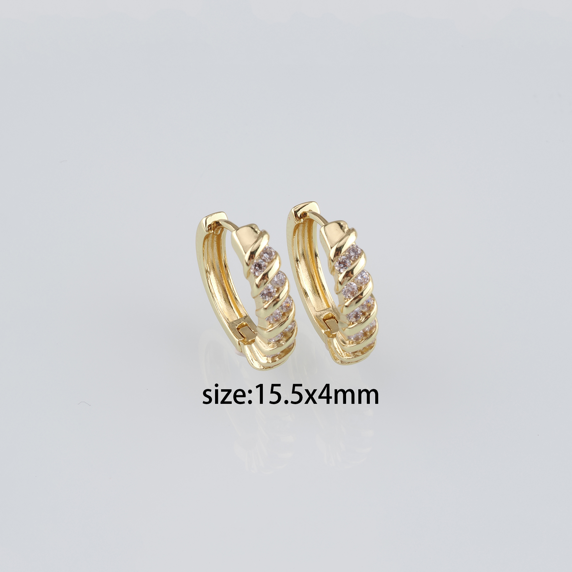 18K Gold Filled Round CZ Hoop Earrings,Dainty Zirconia Earrings,Gold Hoops,Dainty CZ Hoops Huggie