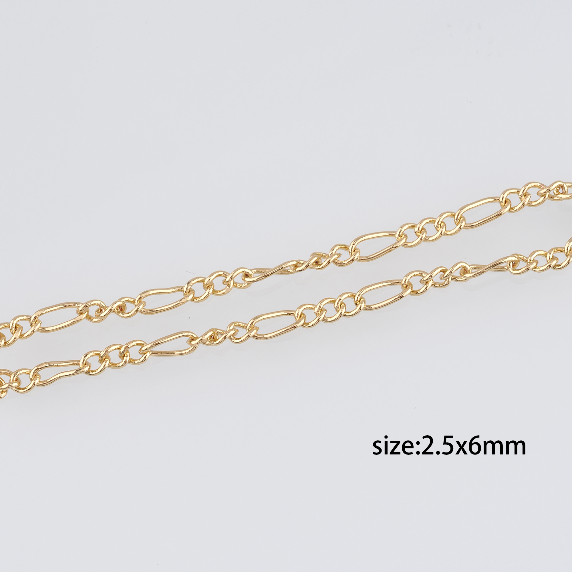 18K Gold Filled Oval Chain Necklace,Dainty Thin Link Chain,Gold Oval Chain Necklace for Women DIY Jewelry Making Supply