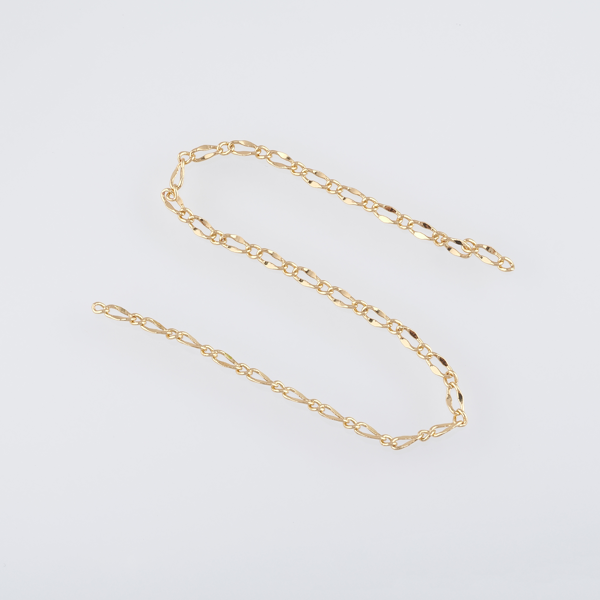 18K Gold Filled Cable Chain Necklace,Dainty Thin Link Chain,Gold Oval Chain Necklace for Women DIY Jewelry Making Supply