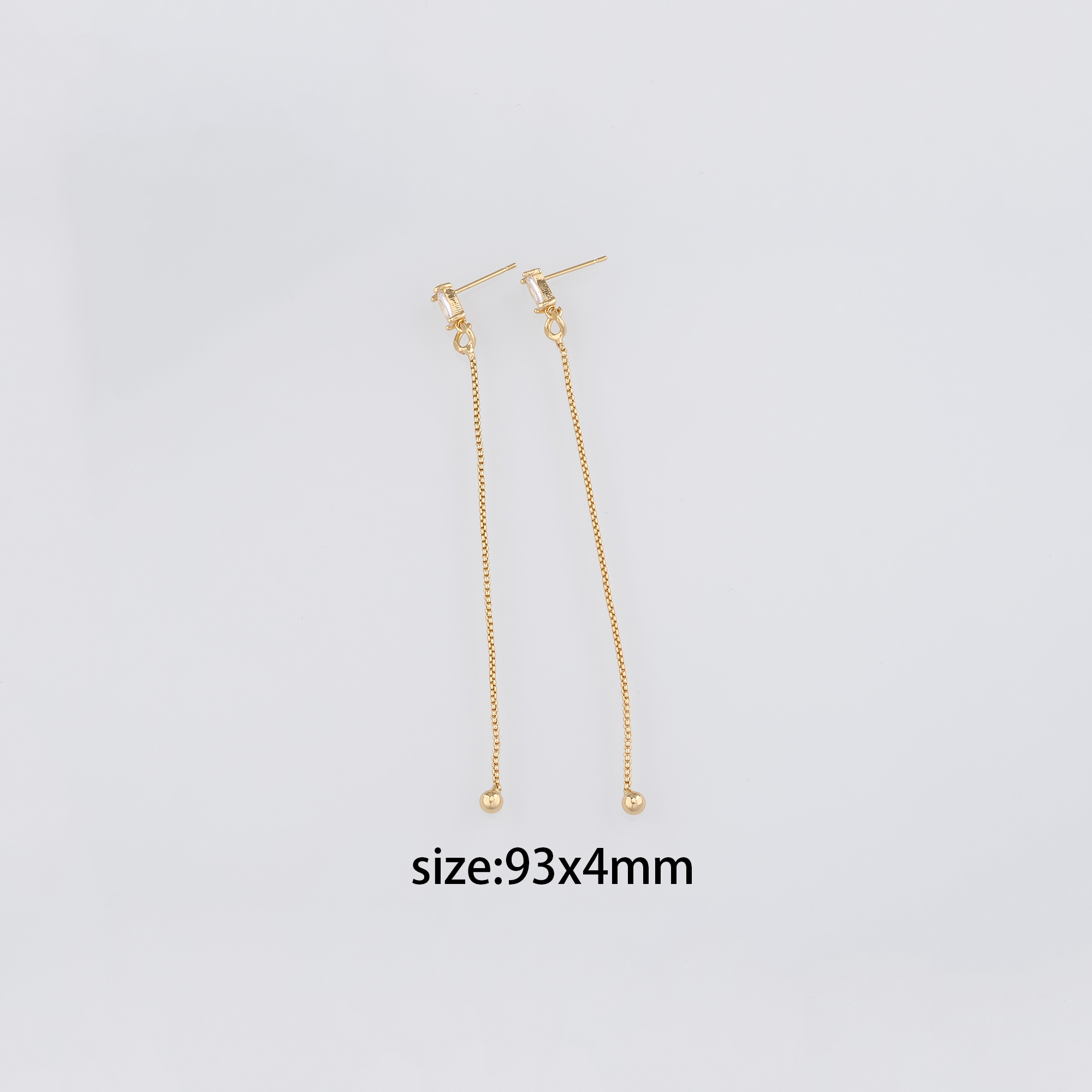 18K Gold Filled Fringe Stud Earrings,Tassel Stud,Dainty Earrings,Minimalist Earring,Gift for Wife