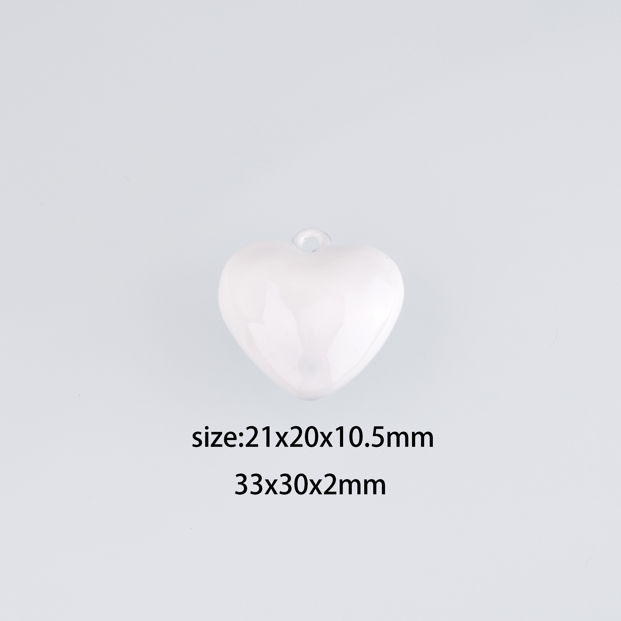 18K Gold Filled Heart Pendant,Enamel Heart Charm Earrings Necklace for DIY Jewelry Making Supply