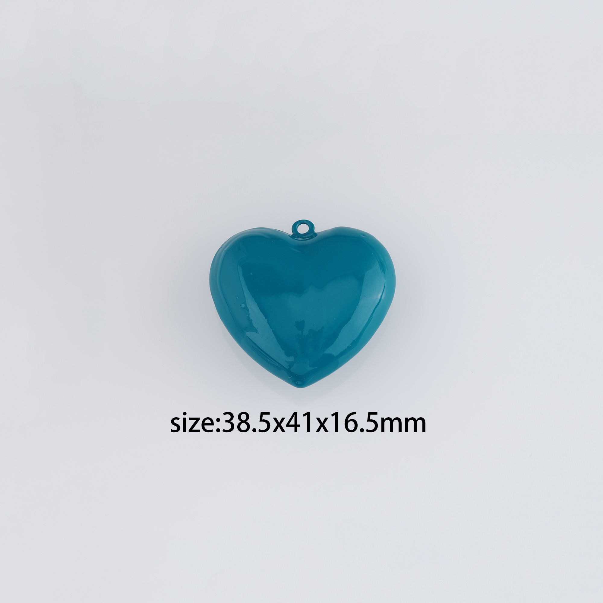 18K Gold Filled Heart Pendant,Enamel Heart Charm Earrings Necklace for DIY Jewelry Making Supply