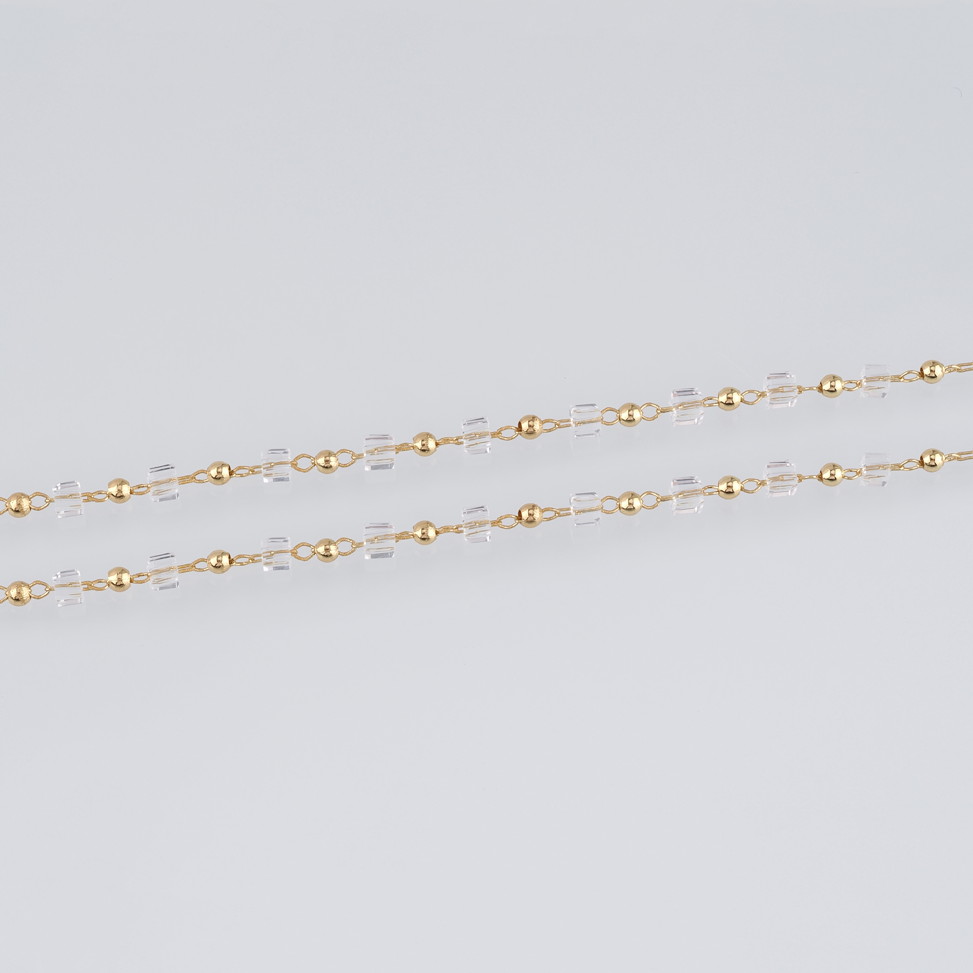 18K Gold Filled Ball Chain Necklace,Dainty Thin Link Chain,Gold Beaded Chain Necklace for Women DIY Jewelry Making Supply