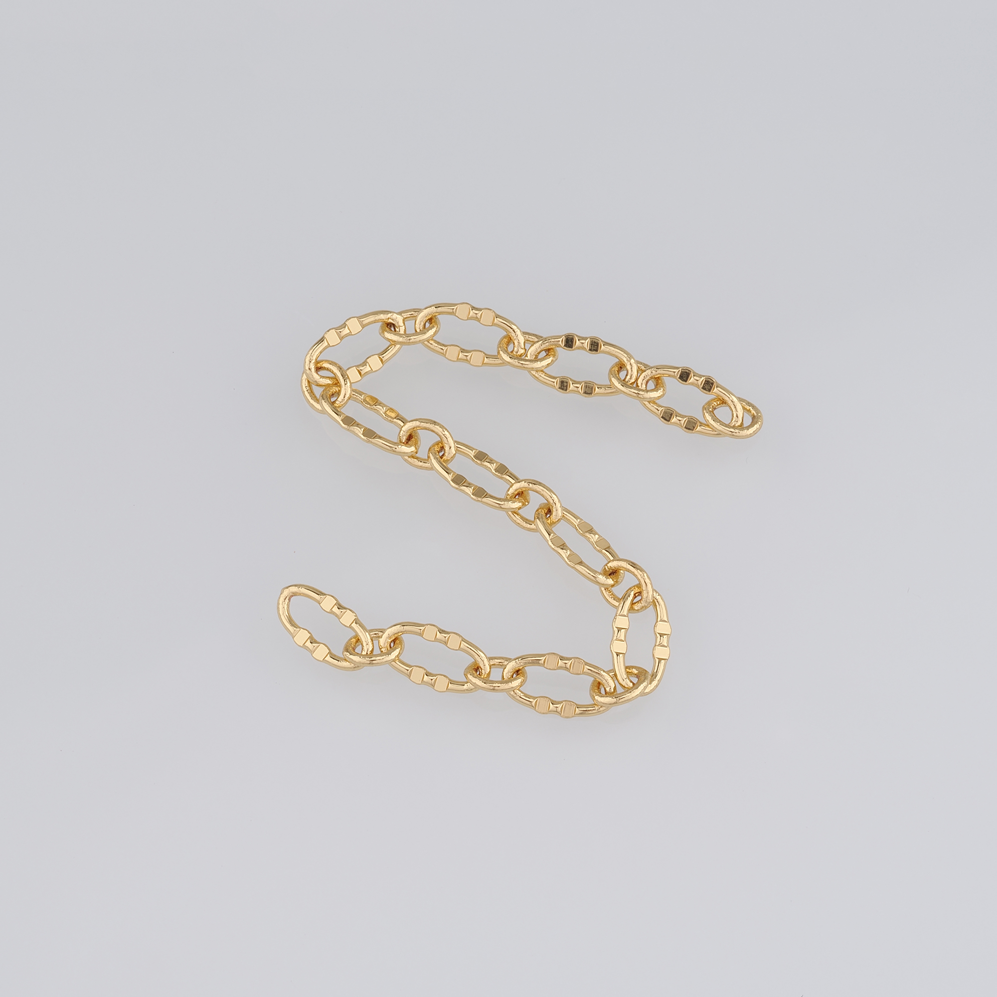 18K Gold Filled Oval Chain Necklace,Dainty Link Chain,Gold Oval Chain Necklace for DIY Jewelry Making Supply