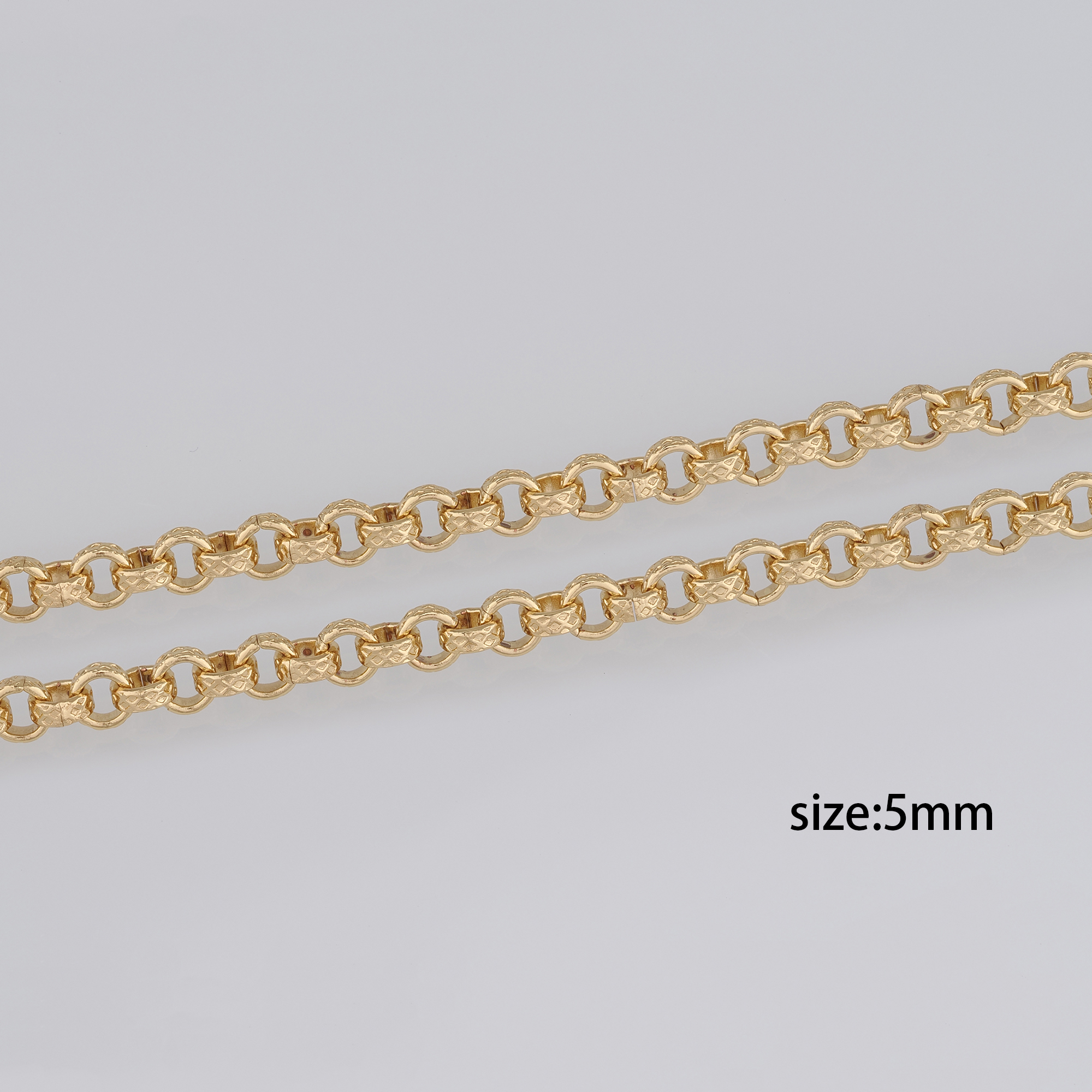 18K Gold Filled Round Chain Necklace,Minimalist Link Chain,Gold Rolo Chain Necklace for Women DIY Jewelry Making Supply