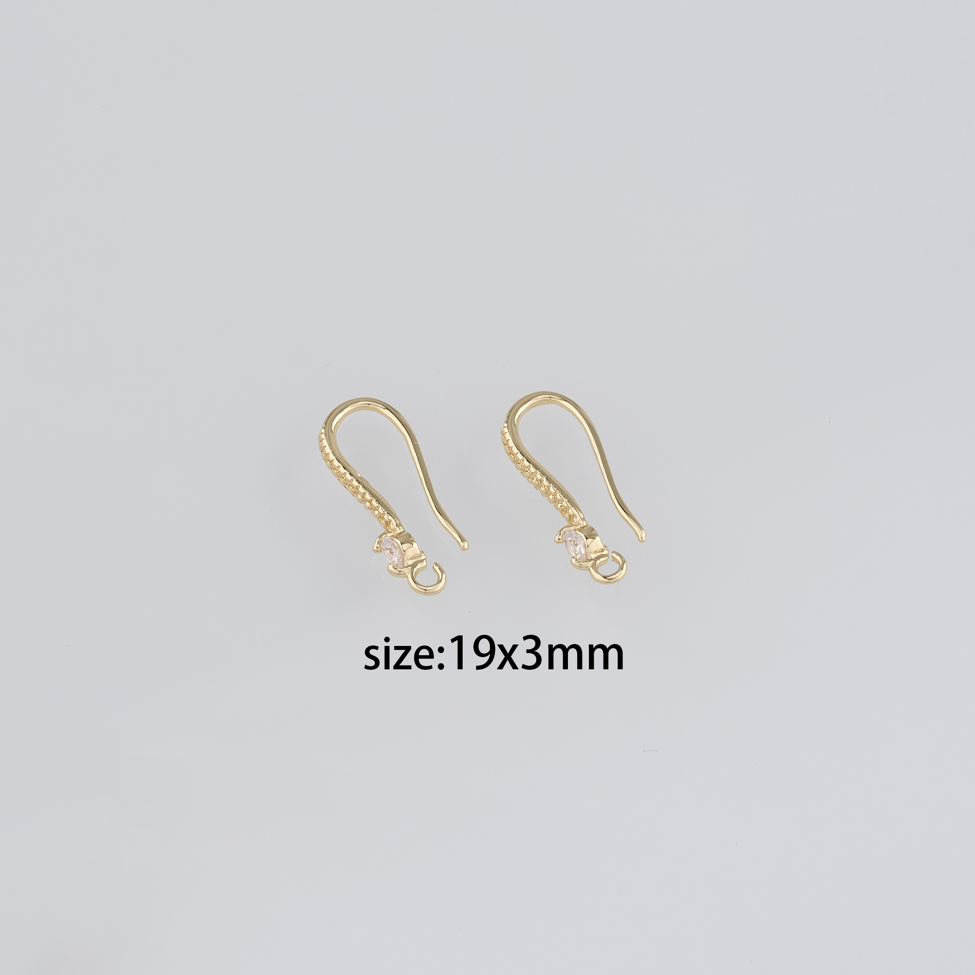 18K Gold Filled Hook Earrings,Ear Wires, Wire Hooks,Ear Hooks, French Hook Ear Wire-Simple Classic