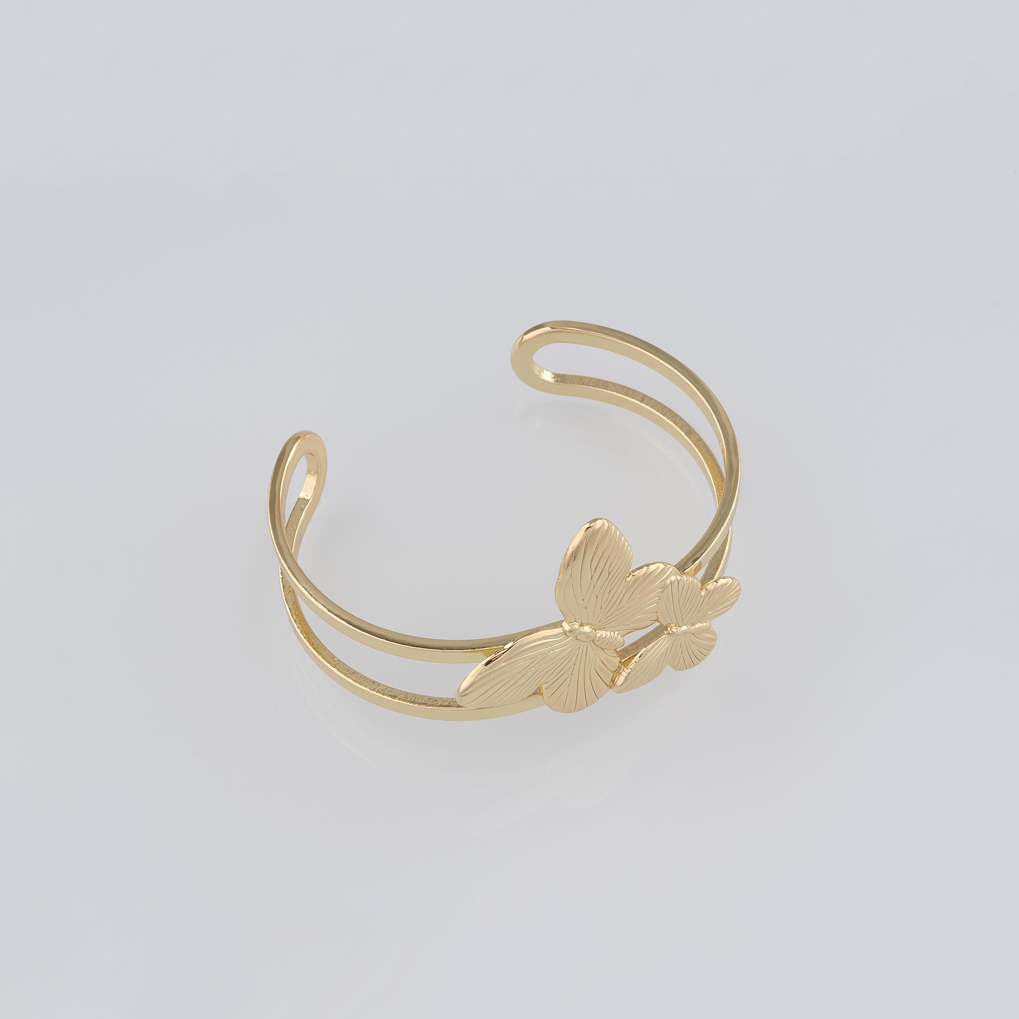 18K Gold Filled Butterfly Bangle,Dainty Bracelet,Minimalist Bracelet,Cuff Bangle Bracelet For Women,Everyday Bracelet,Gift for Her