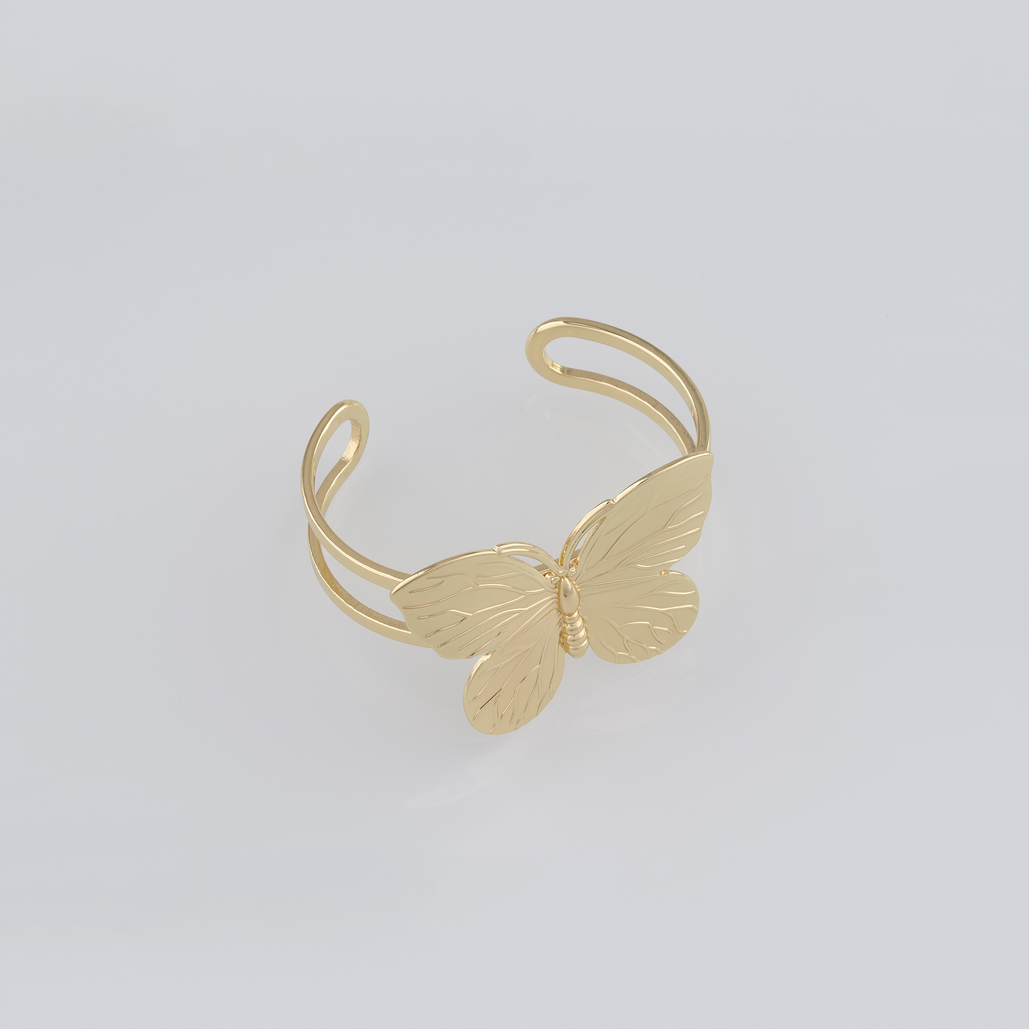 18K Gold Filled Butterfly Bangle,Dainty Bracelet,Minimalist Bracelet,Cuff Bangle Bracelet For Women,Everyday Bracelet,Gift for Her