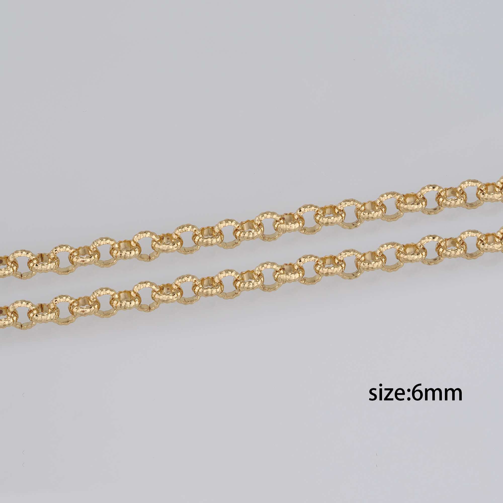 18K Gold Filled Round Chain Necklace,Minimalist Link Chain,Gold Rolo Chain Necklace for Women DIY Jewelry Making Supply