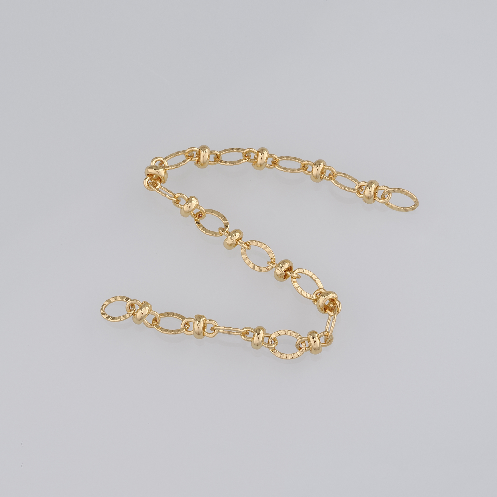 18K Gold Filled Oval Chain Necklace,Dainty Link Chain,Gold Oval Chain Necklace for DIY Jewelry Making Supply