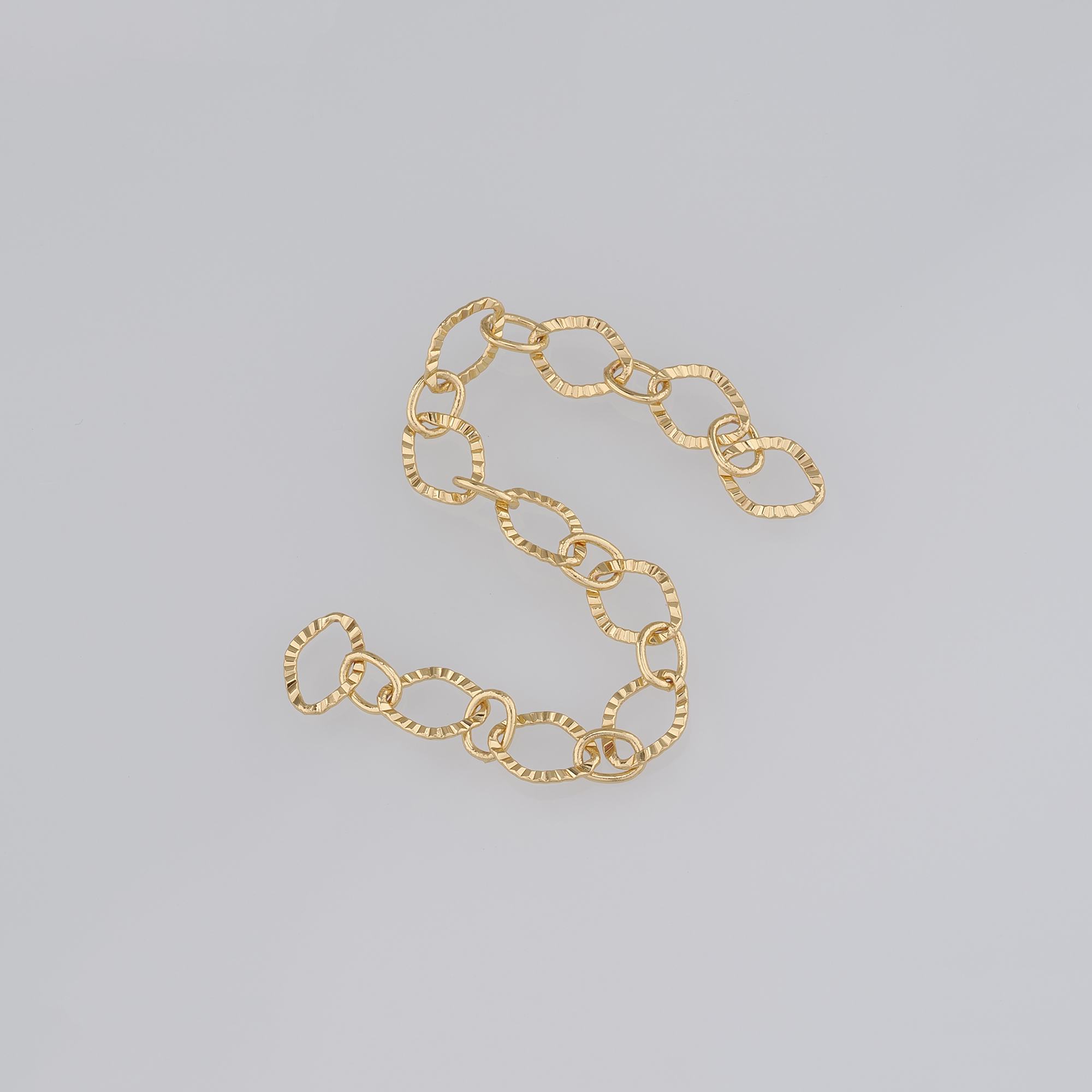 18K Gold Filled Rhombus Chain Necklace,Dainty Link Chain,Gold Rhombus Chain Necklace for Women DIY Jewelry Making Supply