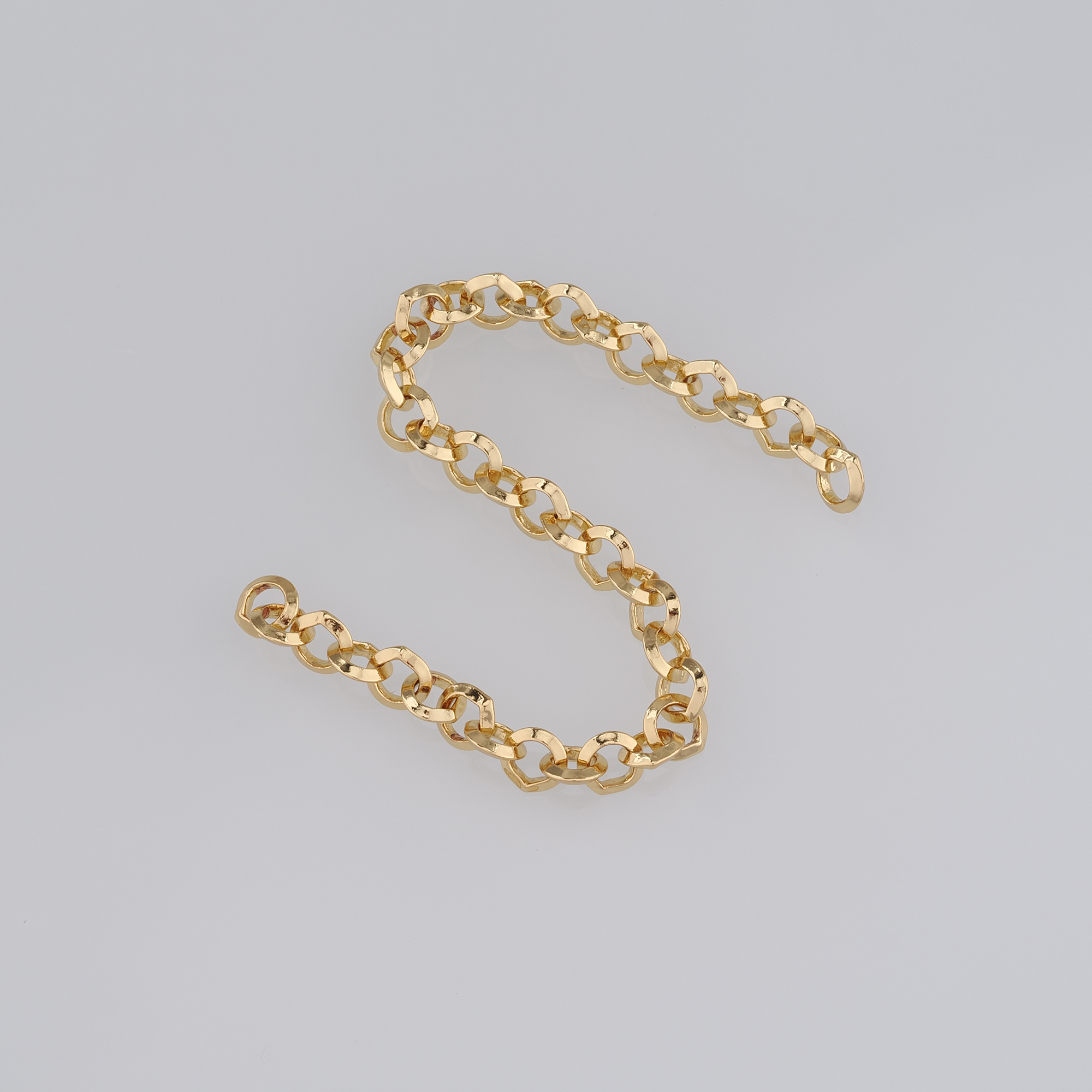 18K Gold Filled Round Chain Necklace,Minimalist Link Chain,Gold Rolo Chain Necklace for Women DIY Jewelry Making Supply