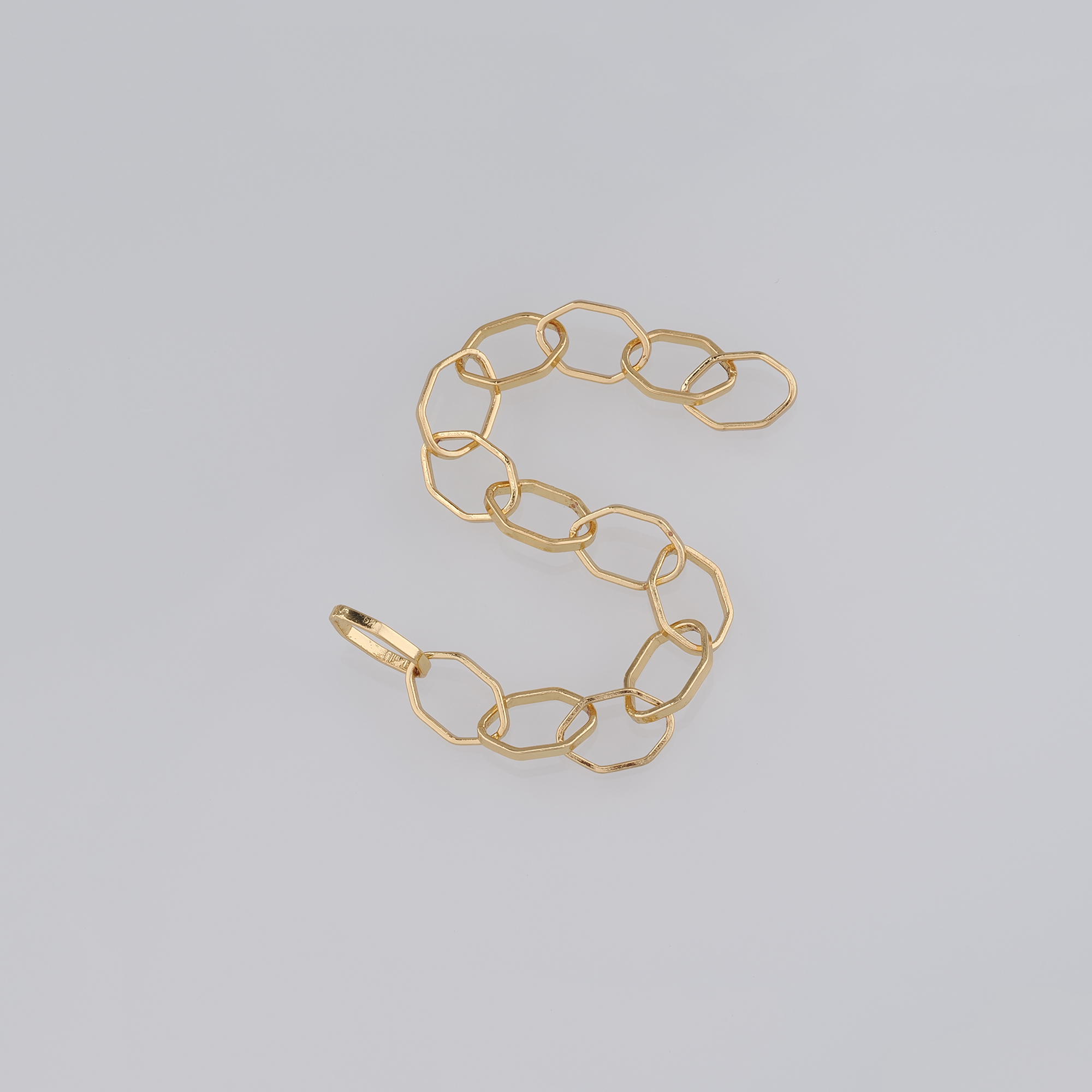 18K Gold Filled Rhombus Chain Necklace,Dainty Link Chain,Gold Rhombus Chain Necklace for Women DIY Jewelry Making Supply